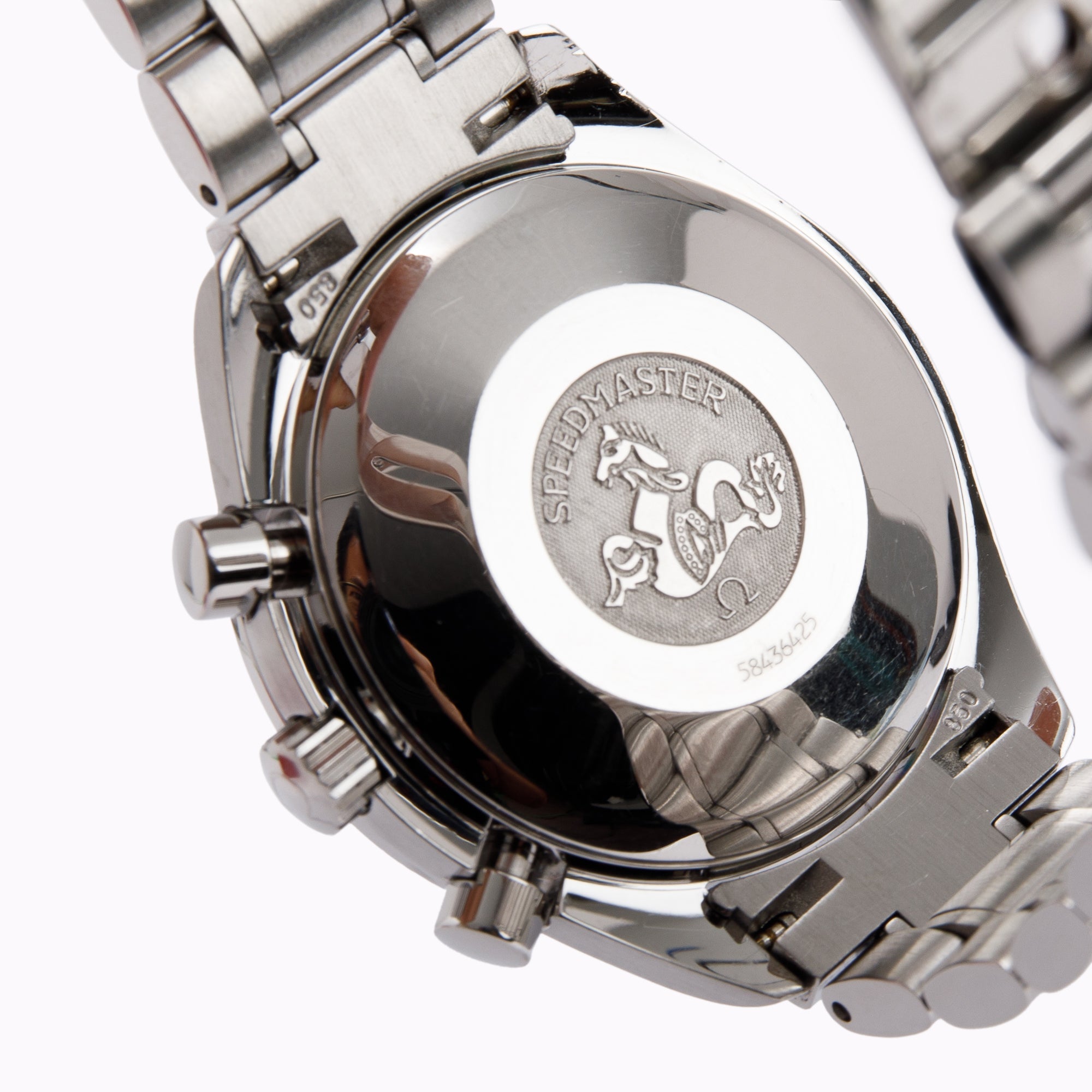 Omega Speedmaster Date 39 MM Automatic Chronograph Watch w/ Box & Papers