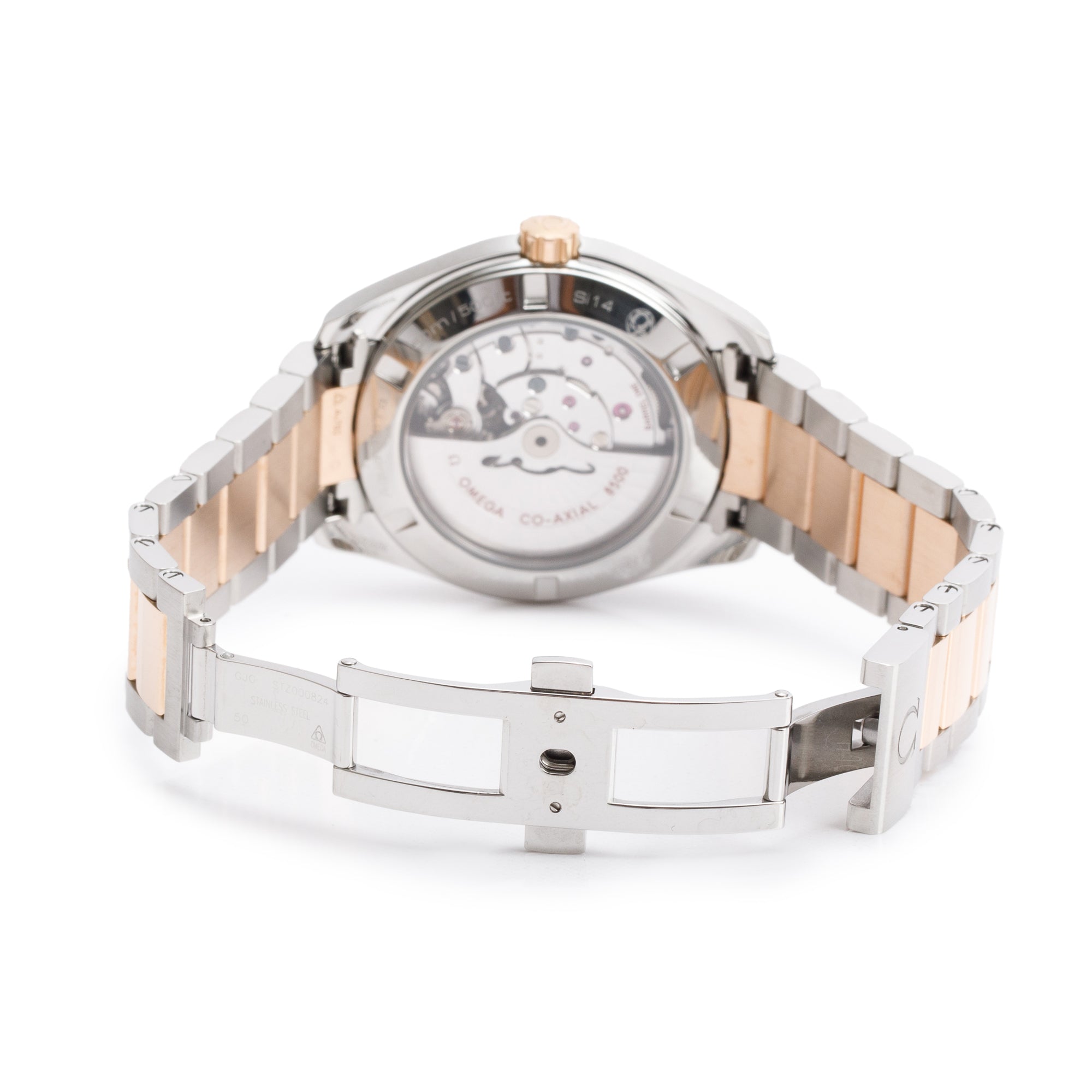 Omega Stainless Steel & 18k Rose Gold Seamaster Aqua Terra 150M 41.5 MM Master Co-Axial Chronometer Automatic Watch w/ Box & Papers