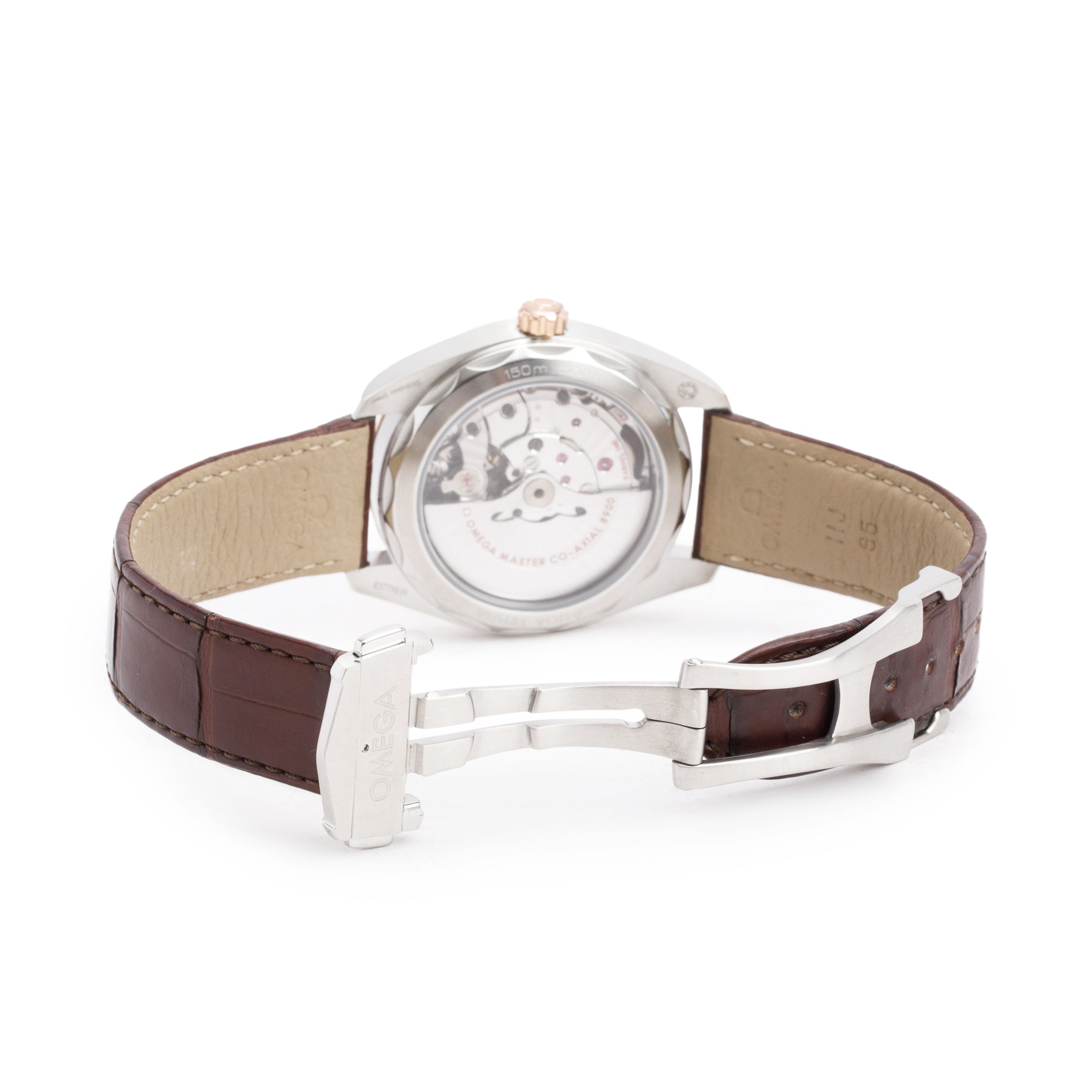 Omega Stainless Steel & 18k Rose Gold Seamaster Aqua Terra 150M Co-Axial Master Chronometer 41 MM Automatic Watch w/ Box & Papers