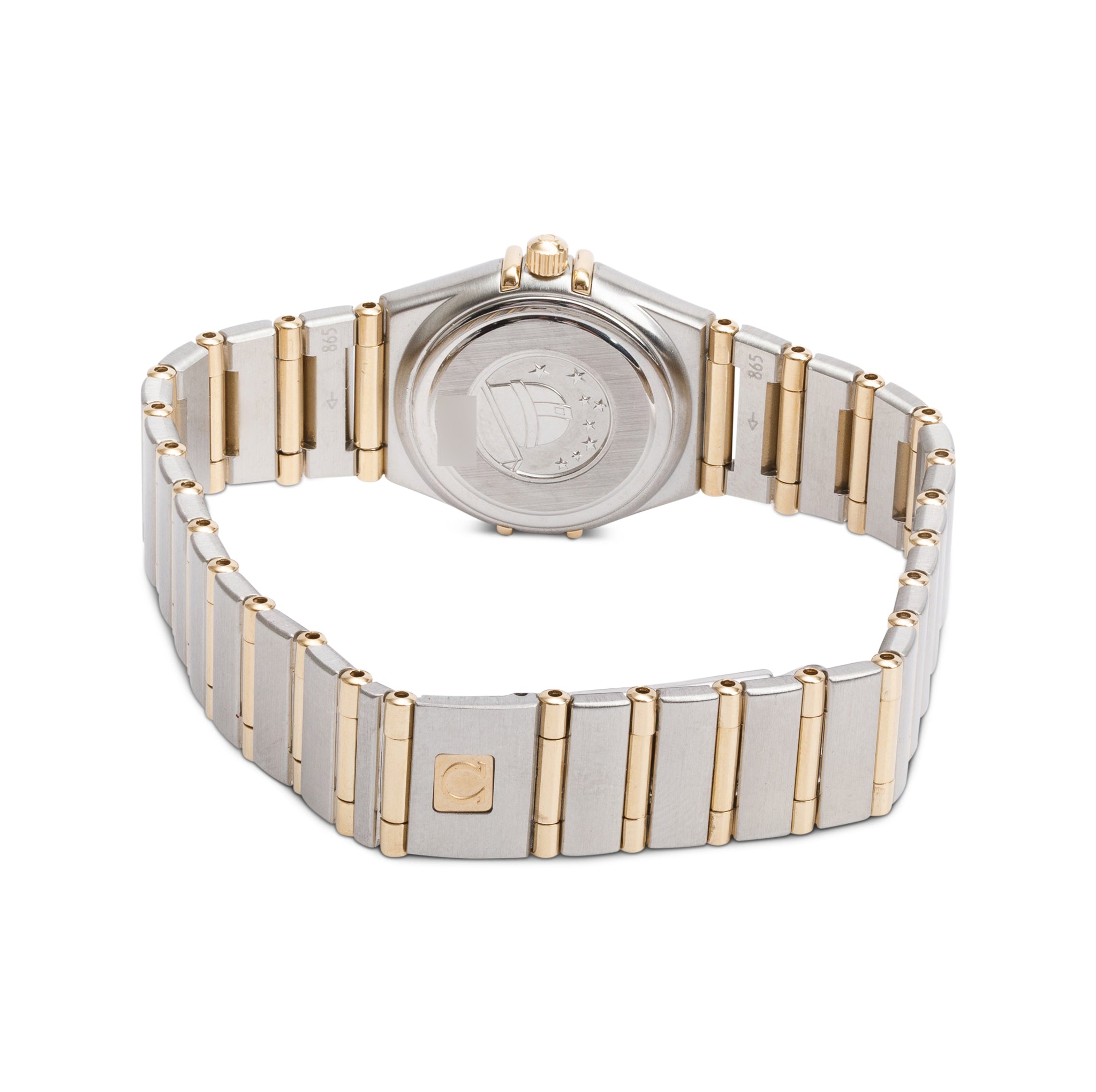 Omega Stainless Steel & 18k Yellow Gold Constellation 22.5 MM Quartz Watch w/ Box & Papers