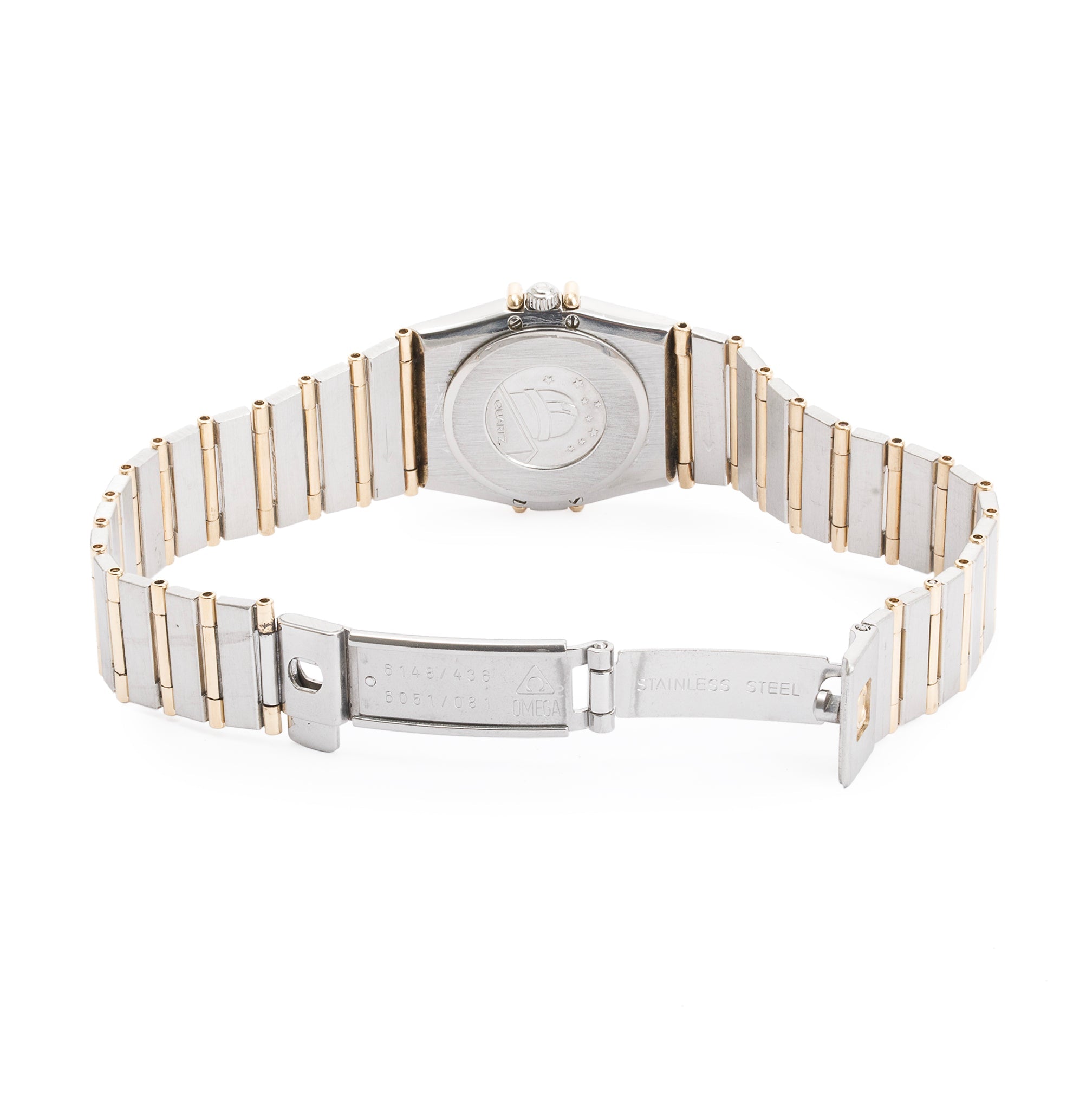 Omega Stainless Steel & 18k Yellow Gold Constellation 23 MM Diamond Bezel Watch