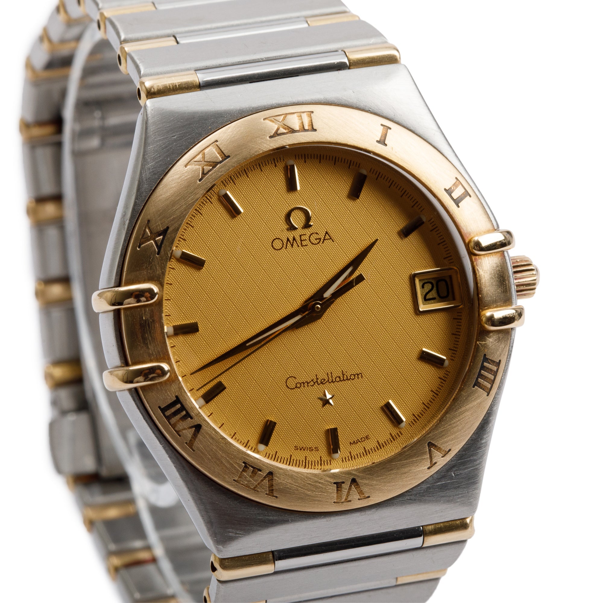 Omega Stainless Steel & 18k Yellow Gold Constellation 33 MM Quartz Watch