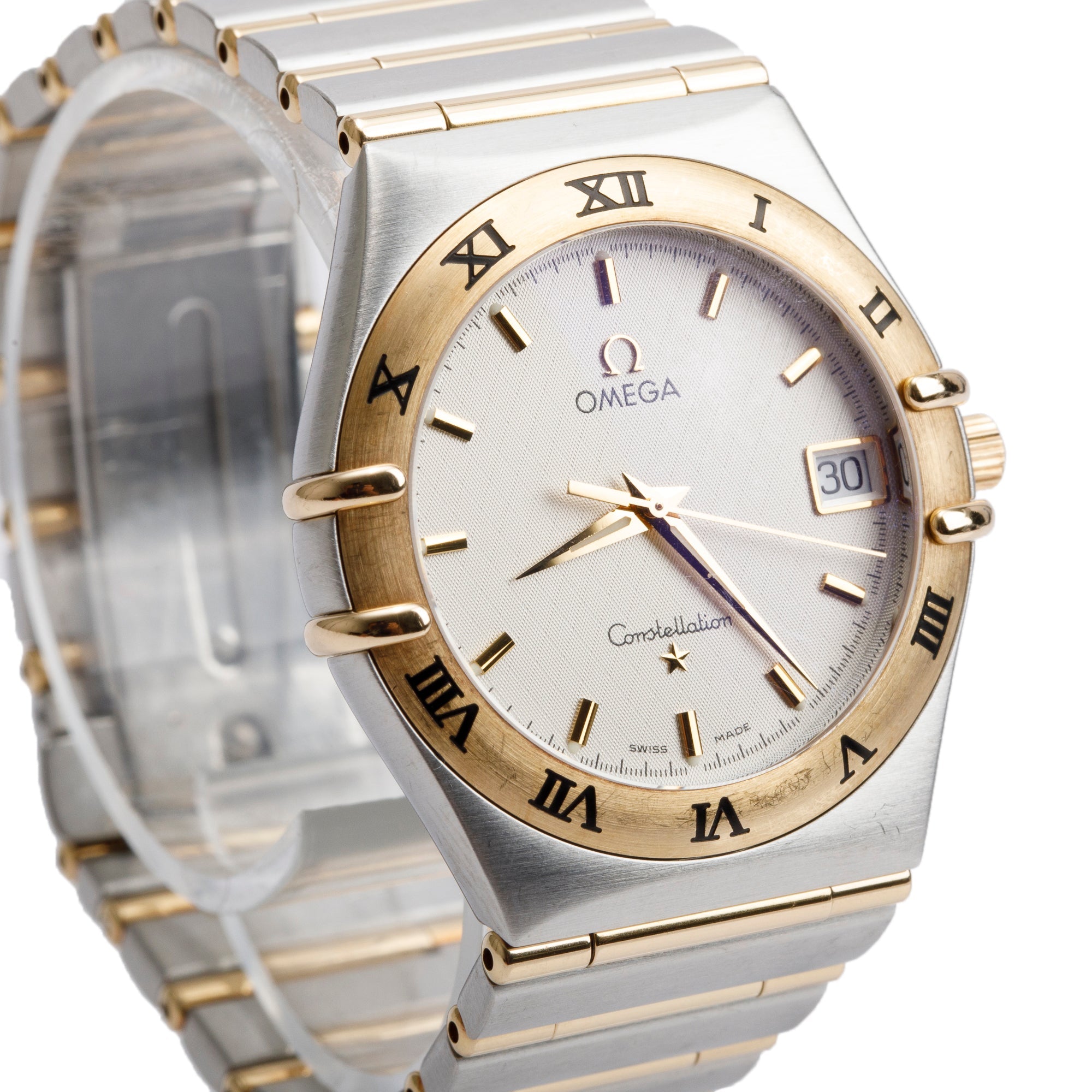 Omega Stainless Steel & 18k Yellow Gold Constellation 33 MM Quartz Watch