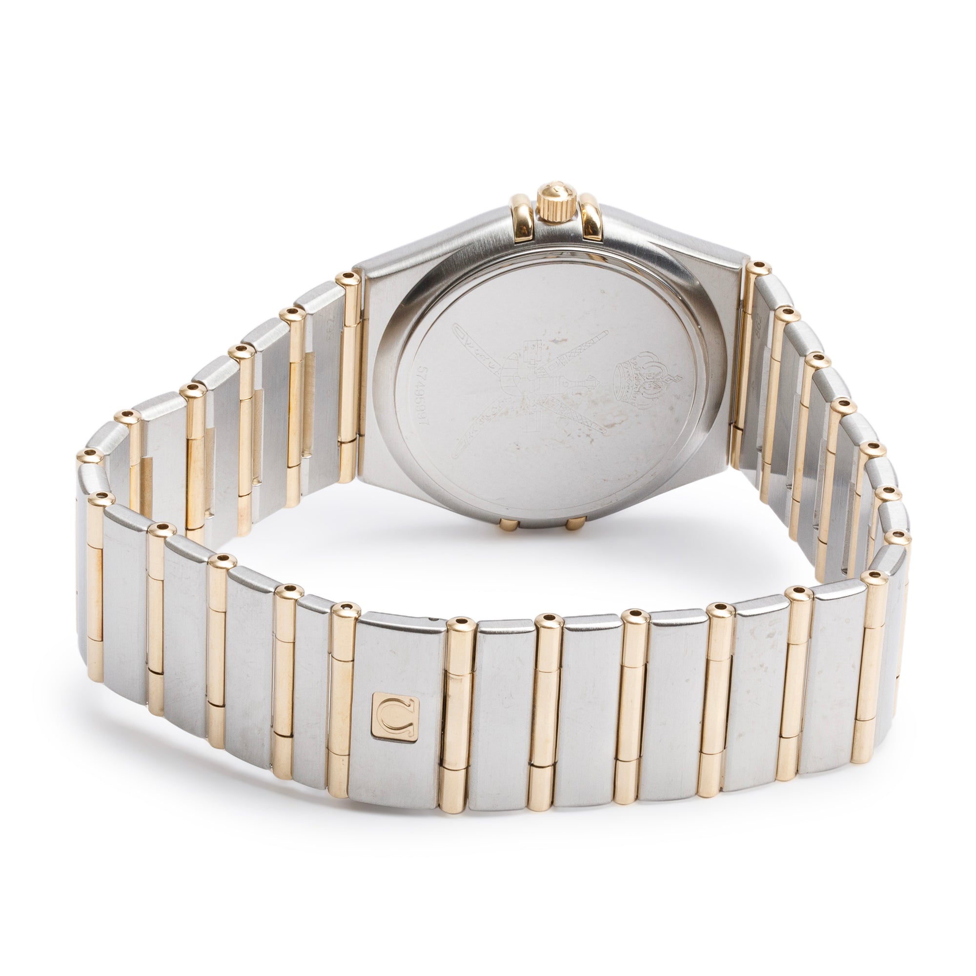 Omega Stainless Steel & 18k Yellow Gold Constellation 33.5 MM Quartz Watch w/ Papers