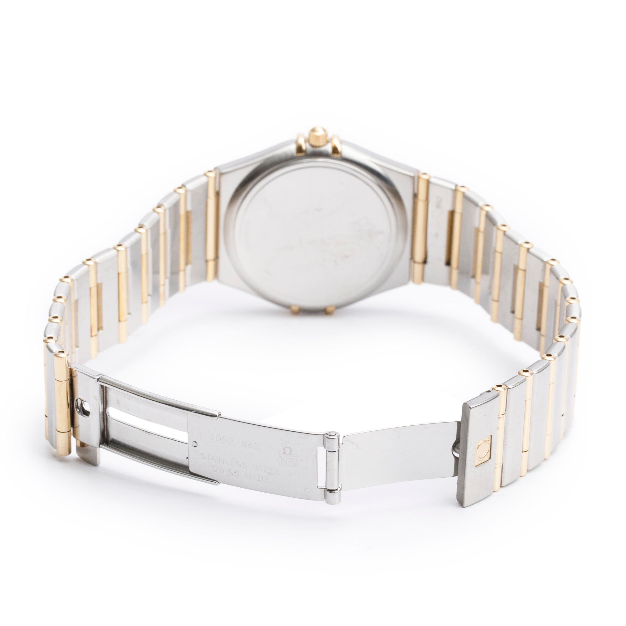 Omega Stainless Steel & 18k Yellow Gold Constellation 33.5 MM Quartz Watch w/ Papers