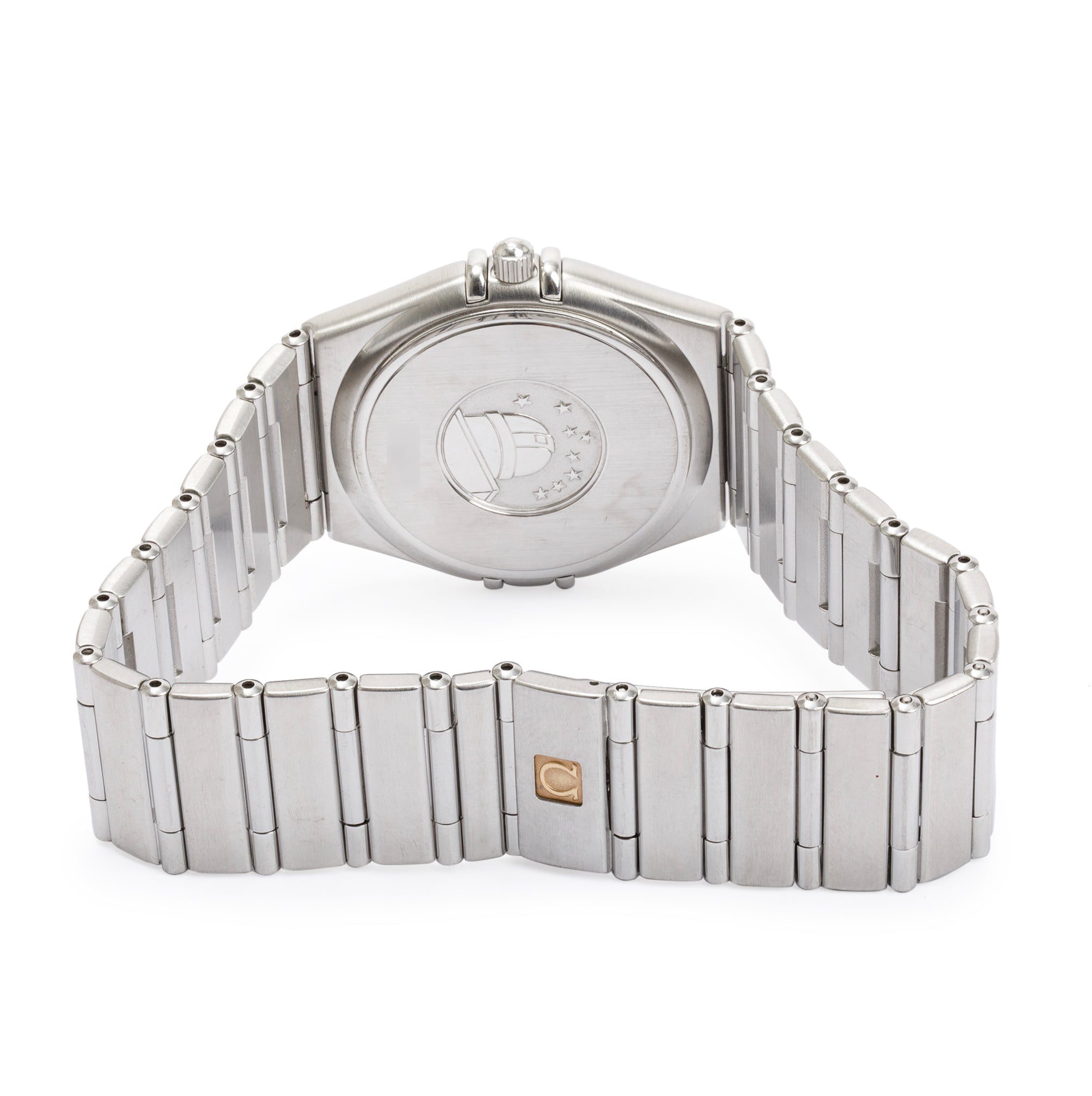 Omega Stainless Steel Constellation 34 MM Quartz Watch w/ Box & Papers