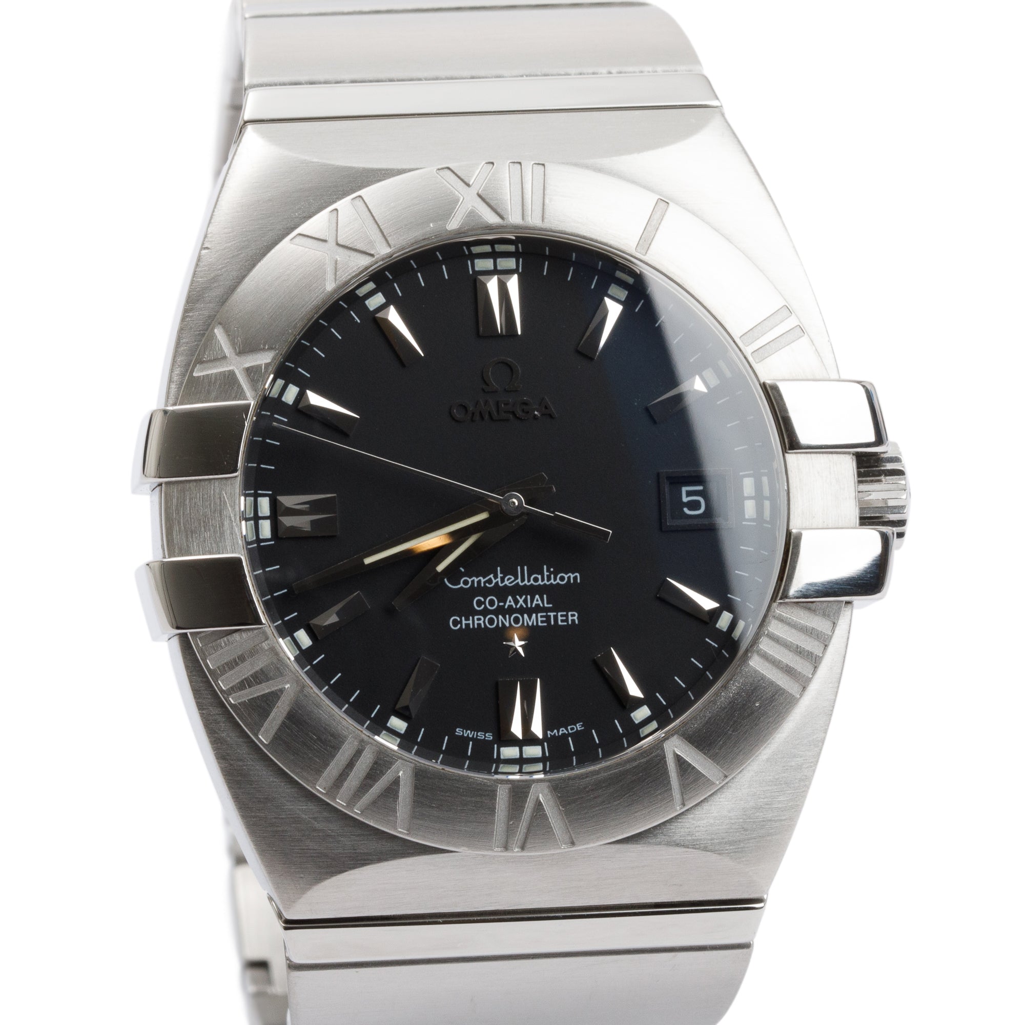 Omega Stainless Steel Constellation Double Eagle 38 MM Automatic Watch