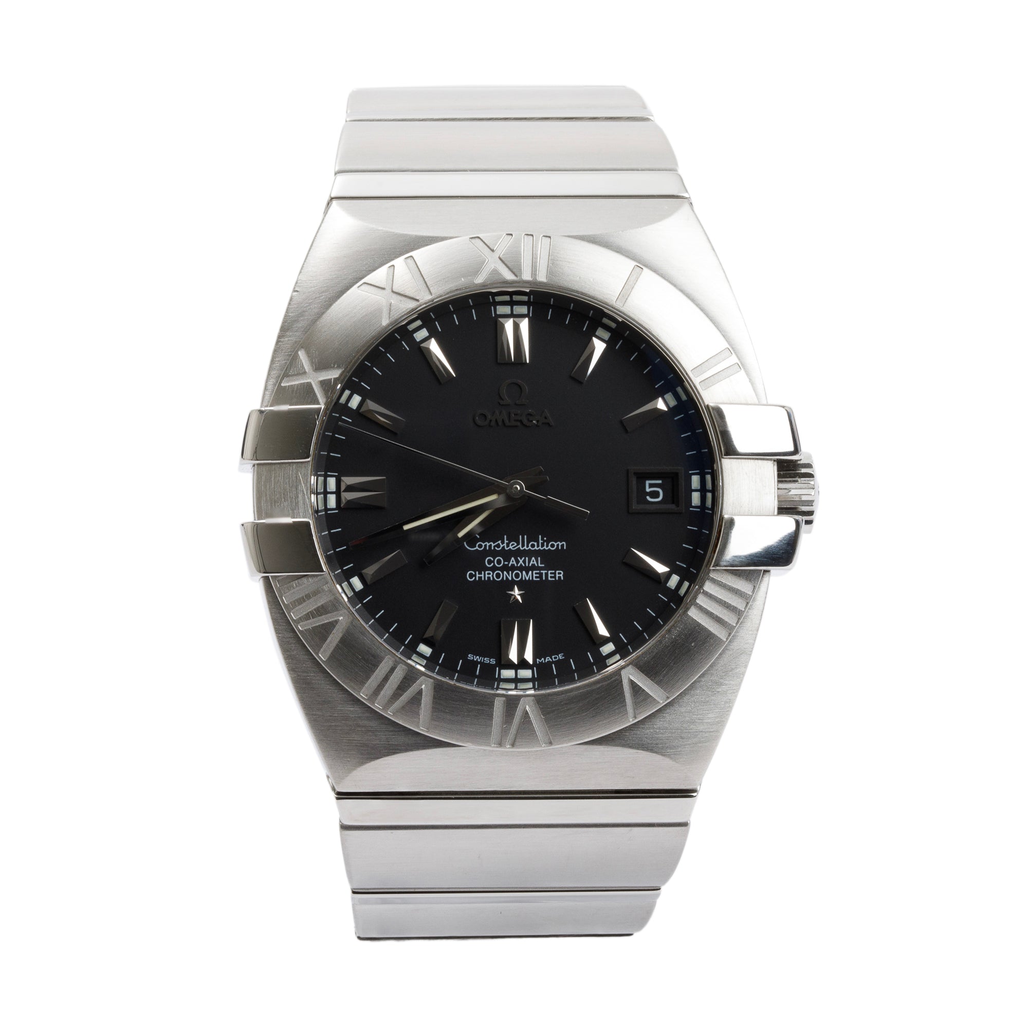 Omega Stainless Steel Constellation Double Eagle 38 MM Automatic Watch