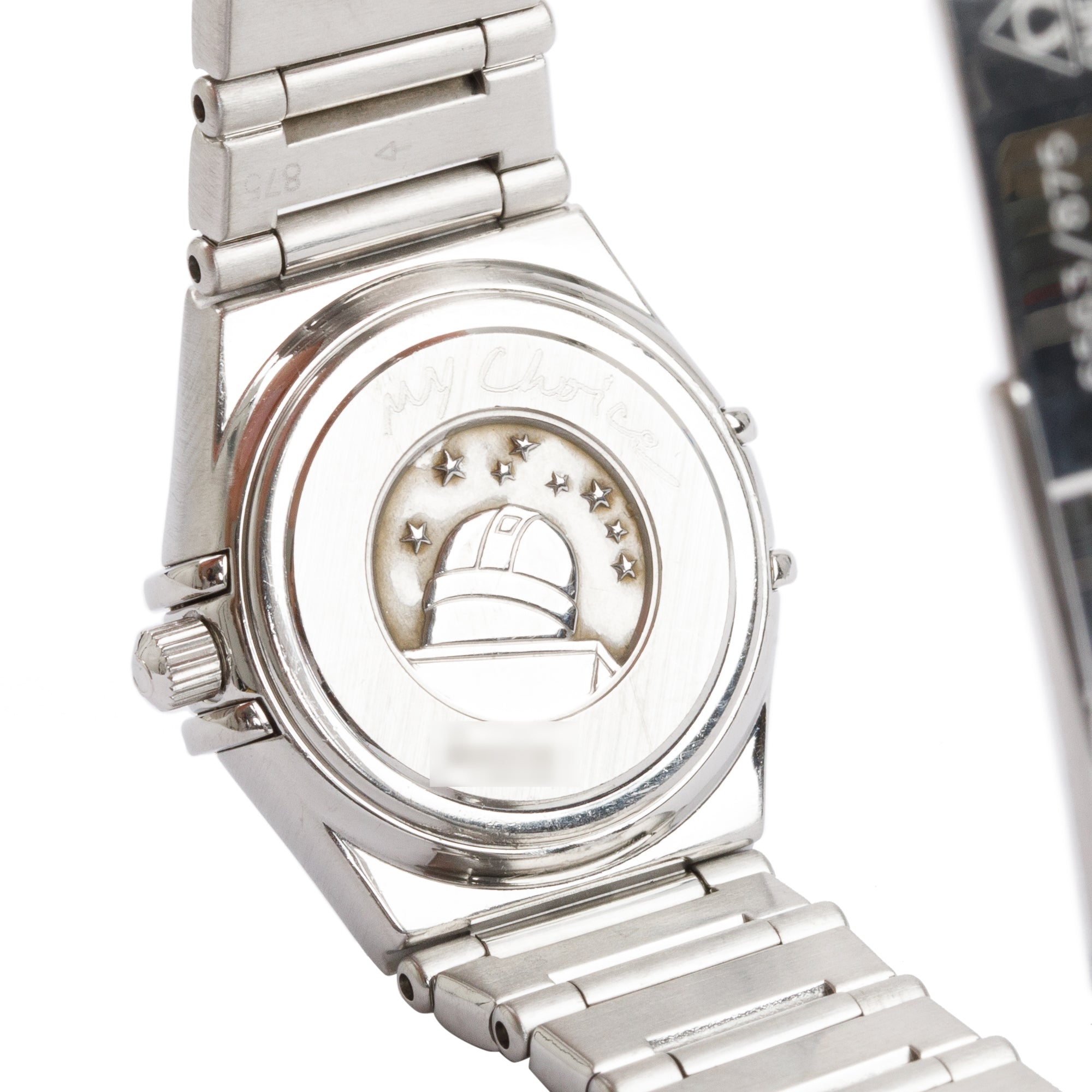 Omega Stainless Steel Constellation My Choice 23 MM Diamond Bezel Watch
