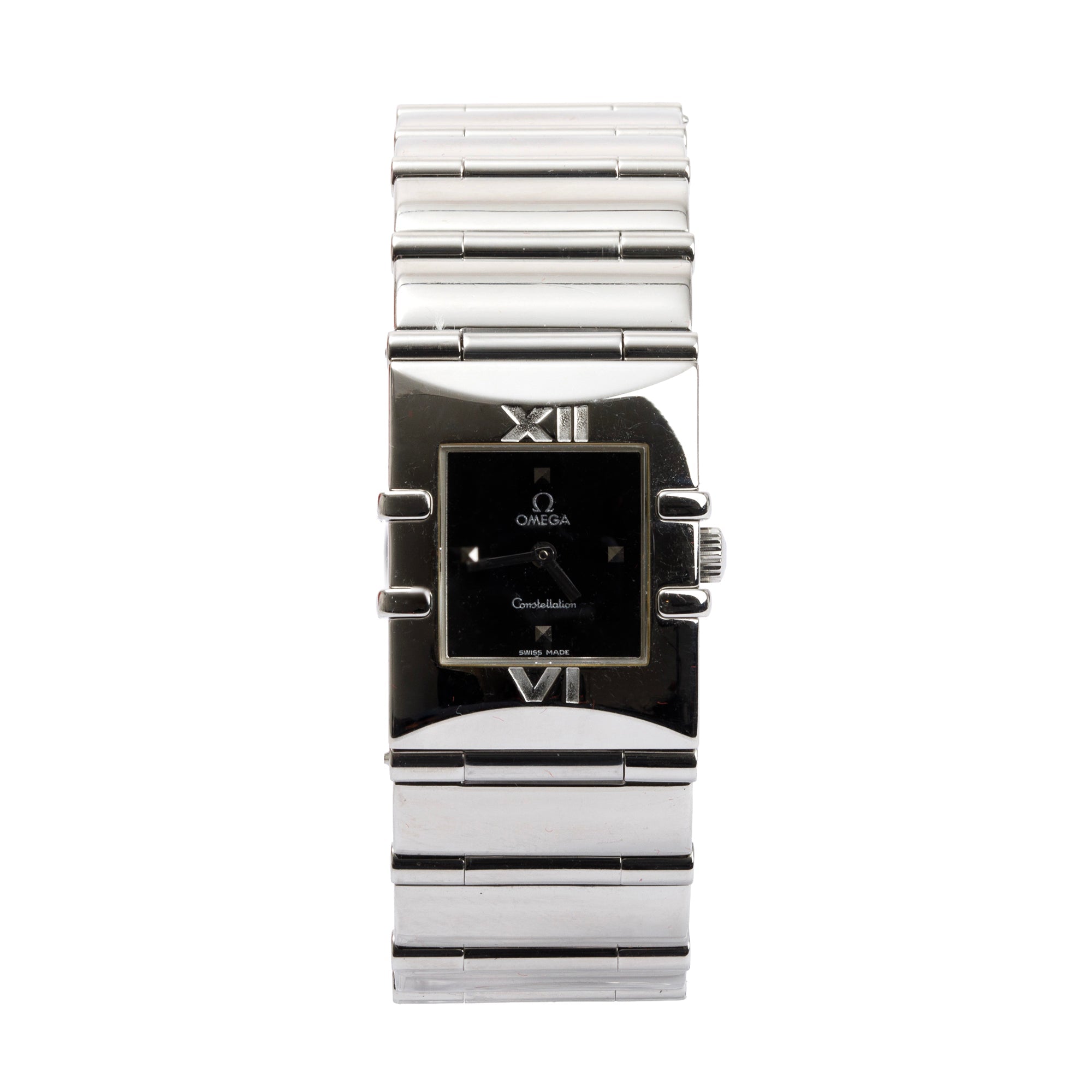 Omega Stainless Steel Constellation Quardra 19 MM Watch w/ Box & Papers