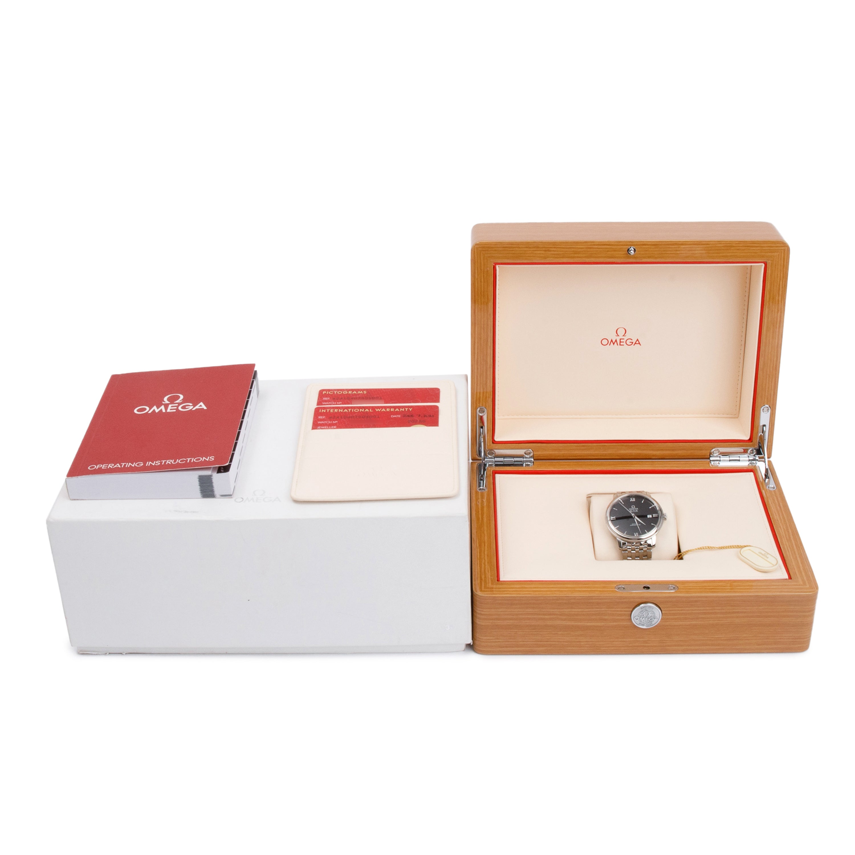 Omega Stainless Steel De Ville Prestige 39.5 MM Automatic Watch w/ Box & Papers