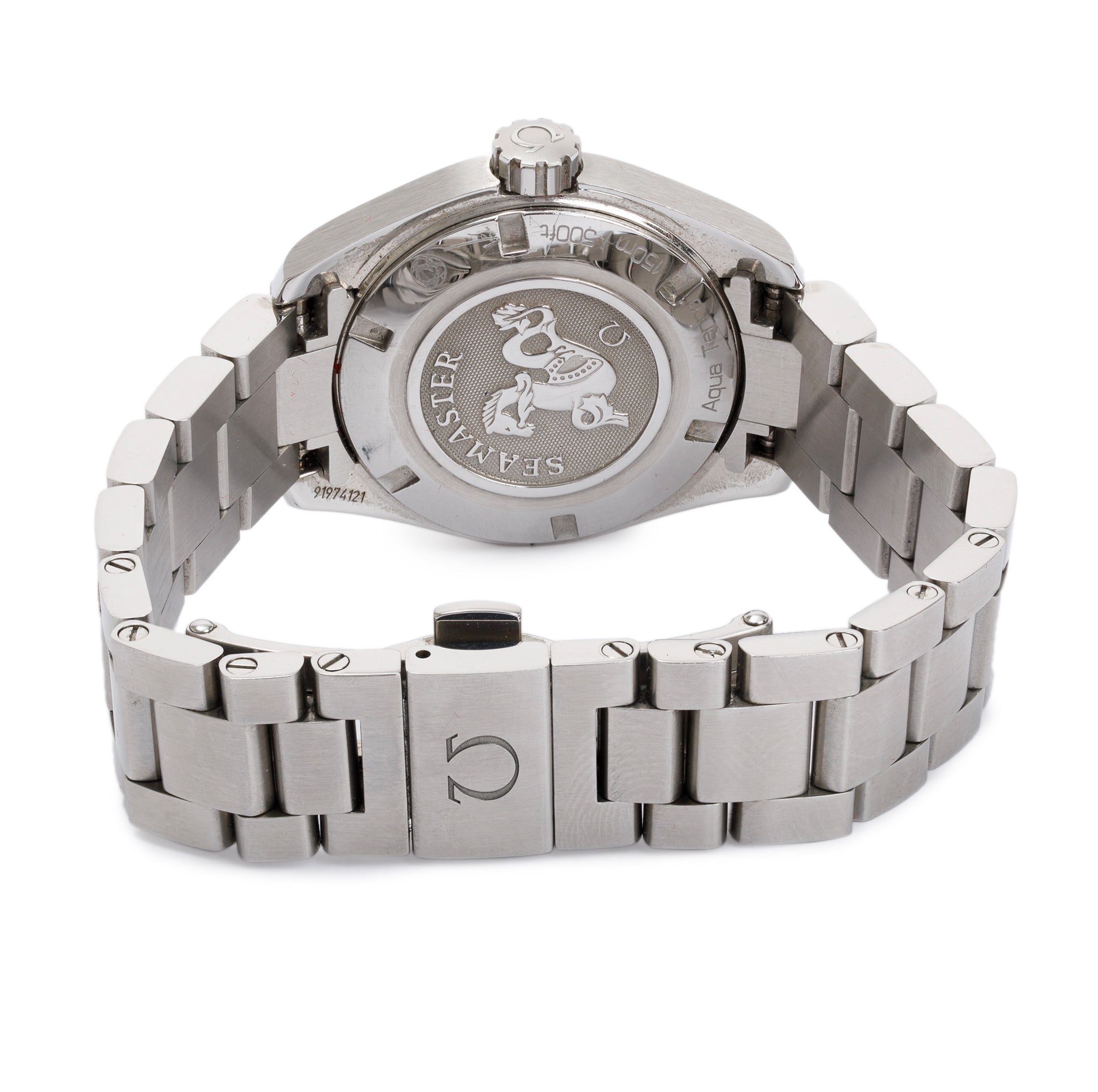 Omega Stainless Steel Seamaster Aqua Terra 150M 30MM Quartz Watch w/ Box & Papers