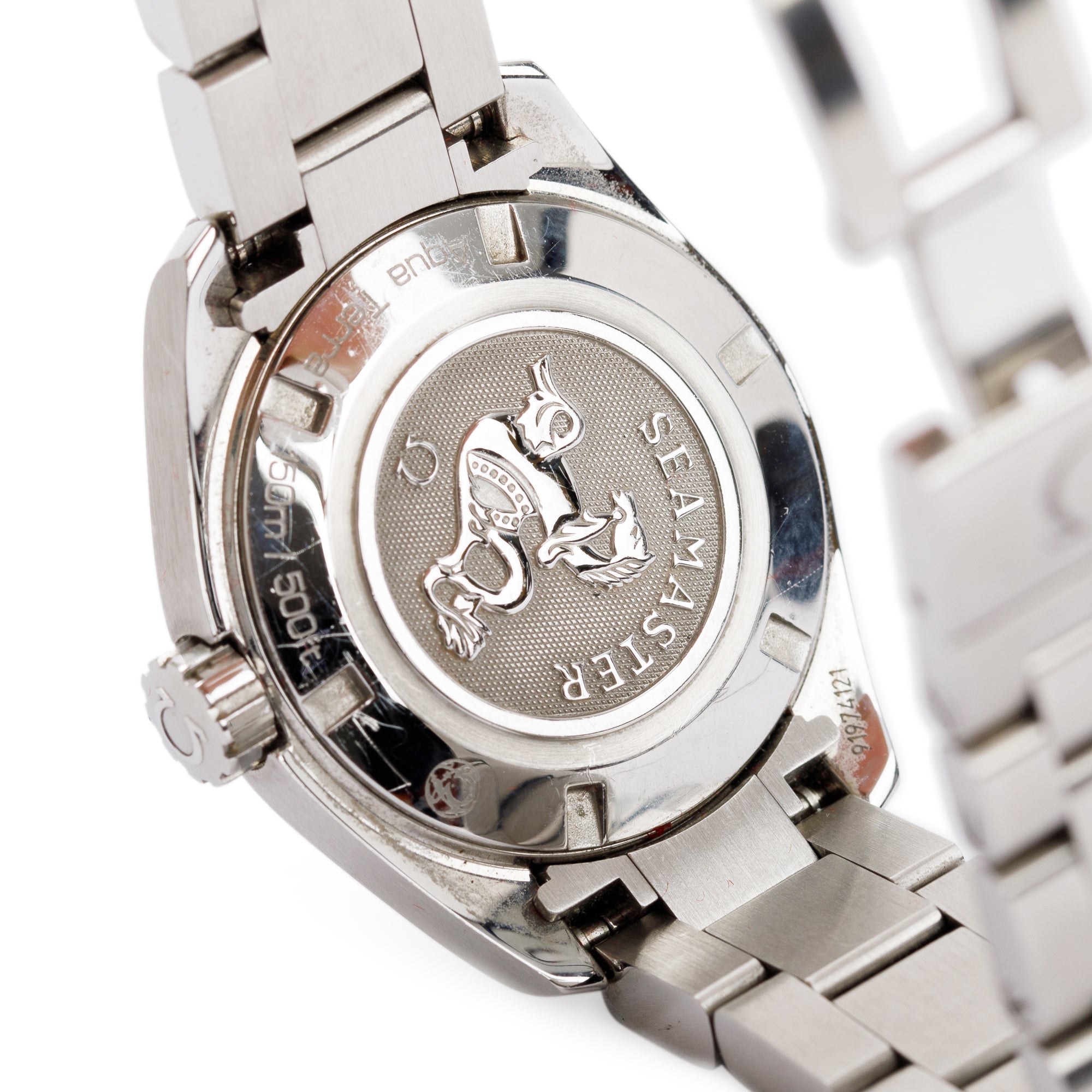 Omega Stainless Steel Seamaster Aqua Terra 150M 30MM Quartz Watch w/ Box & Papers