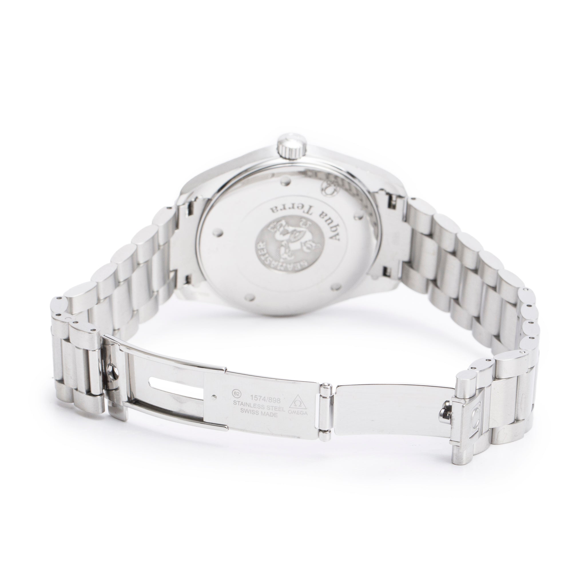 Omega Stainless Steel Seamaster Aqua Terra 150M 39 MM Quartz Watch w/ Box & Papers