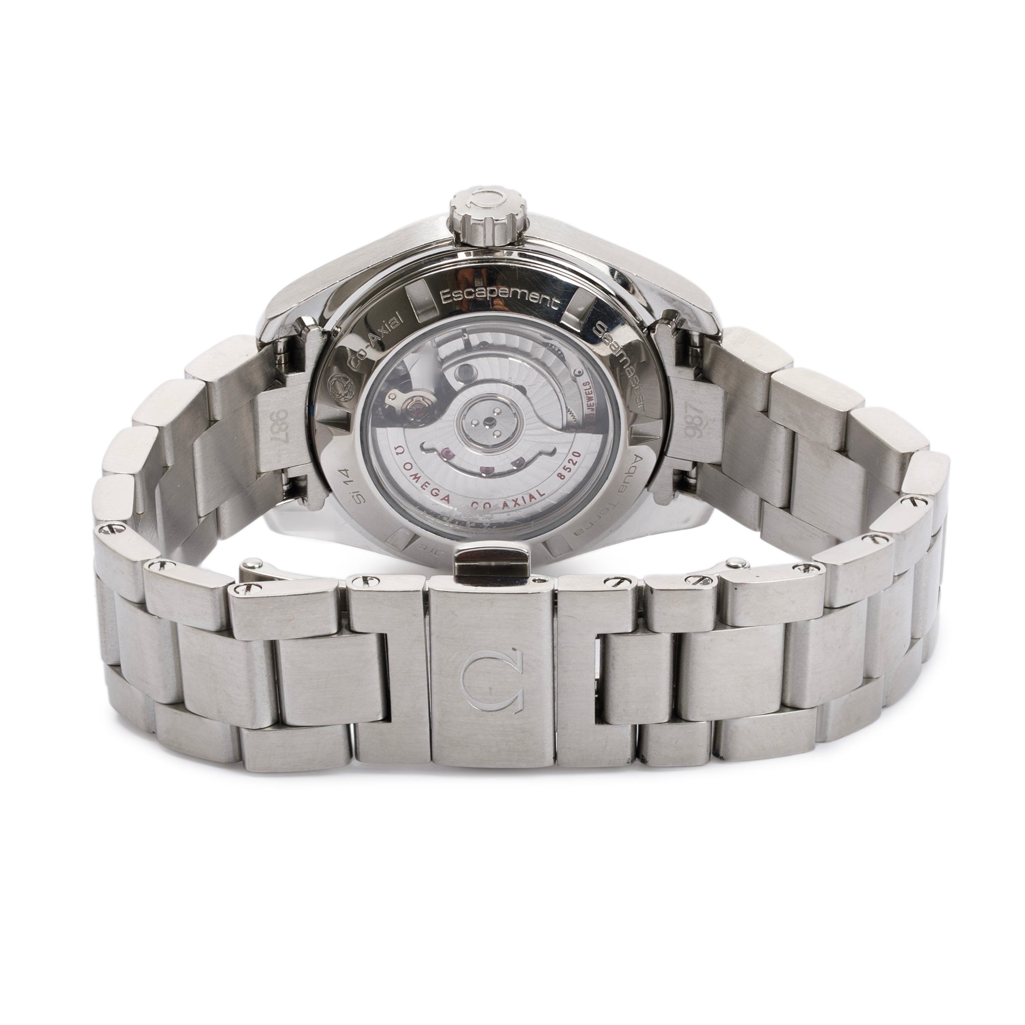 Omega Stainless Steel Seamaster Aqua Terra 150M Chronometer Diamond Bezel 30MM Automatic Watch w/ Box & Papers