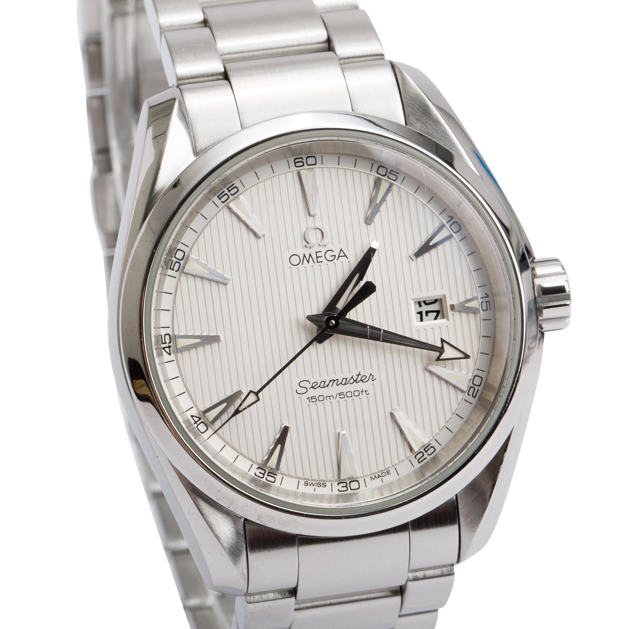 Omega Stainless Steel Seamaster Aqua Terra 38 MM Quartz Watch