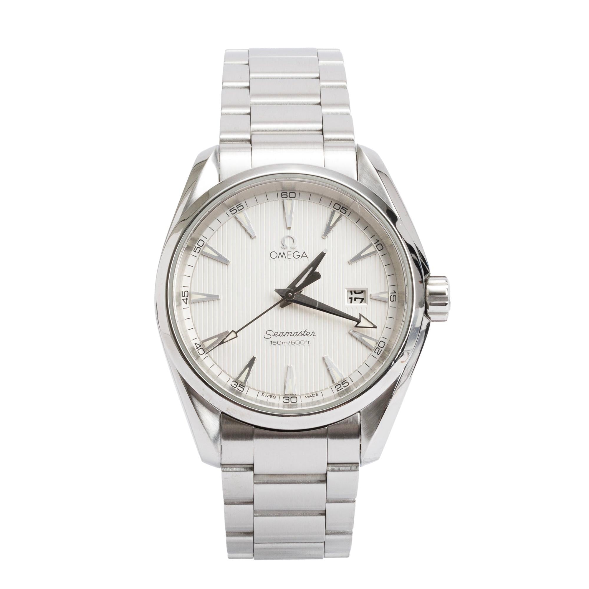 Omega Stainless Steel Seamaster Aqua Terra 38 MM Quartz Watch
