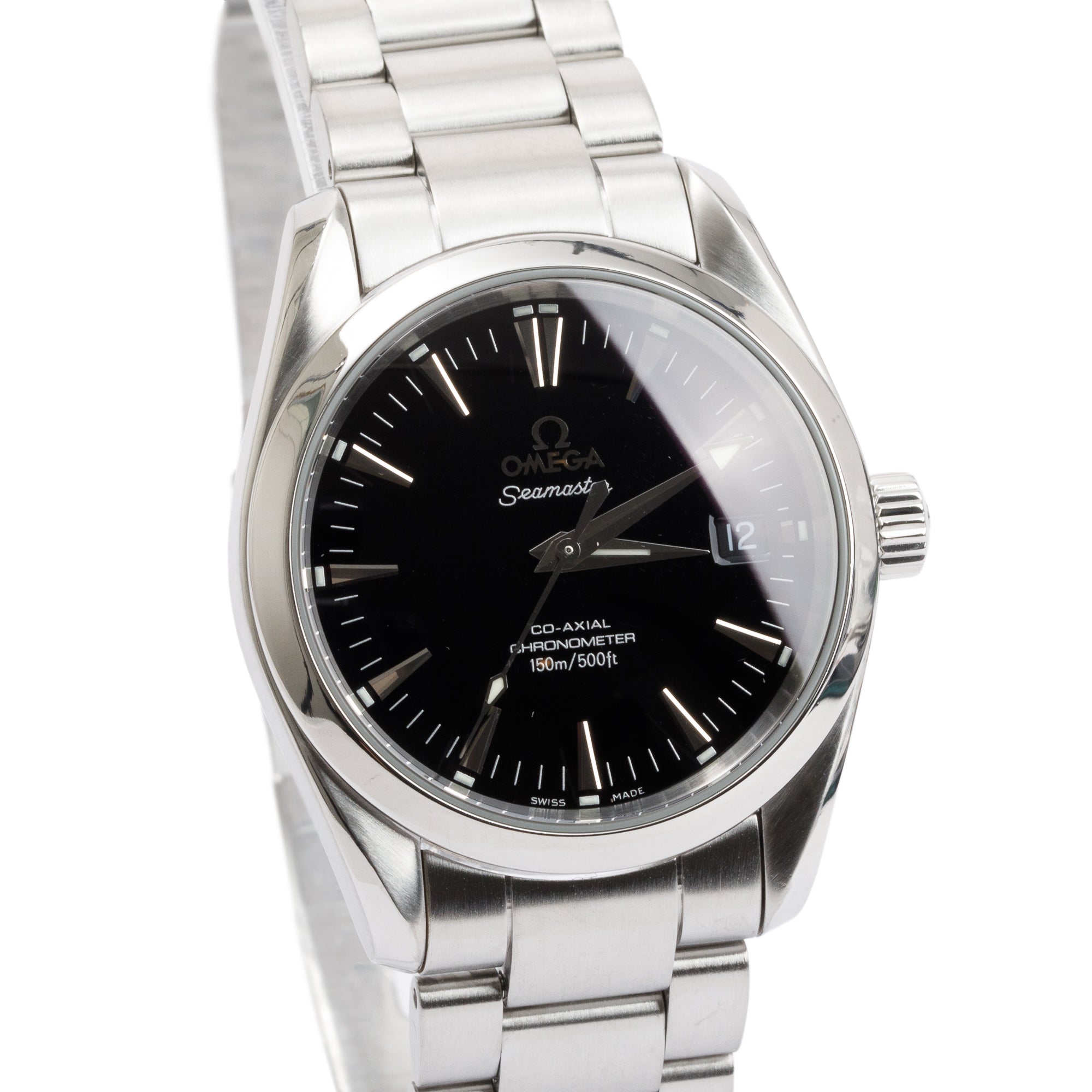 Omega Stainless Steel Seamaster Aqua Terra Co-Axial Chronometer 150M 36 MM Automatic Watch