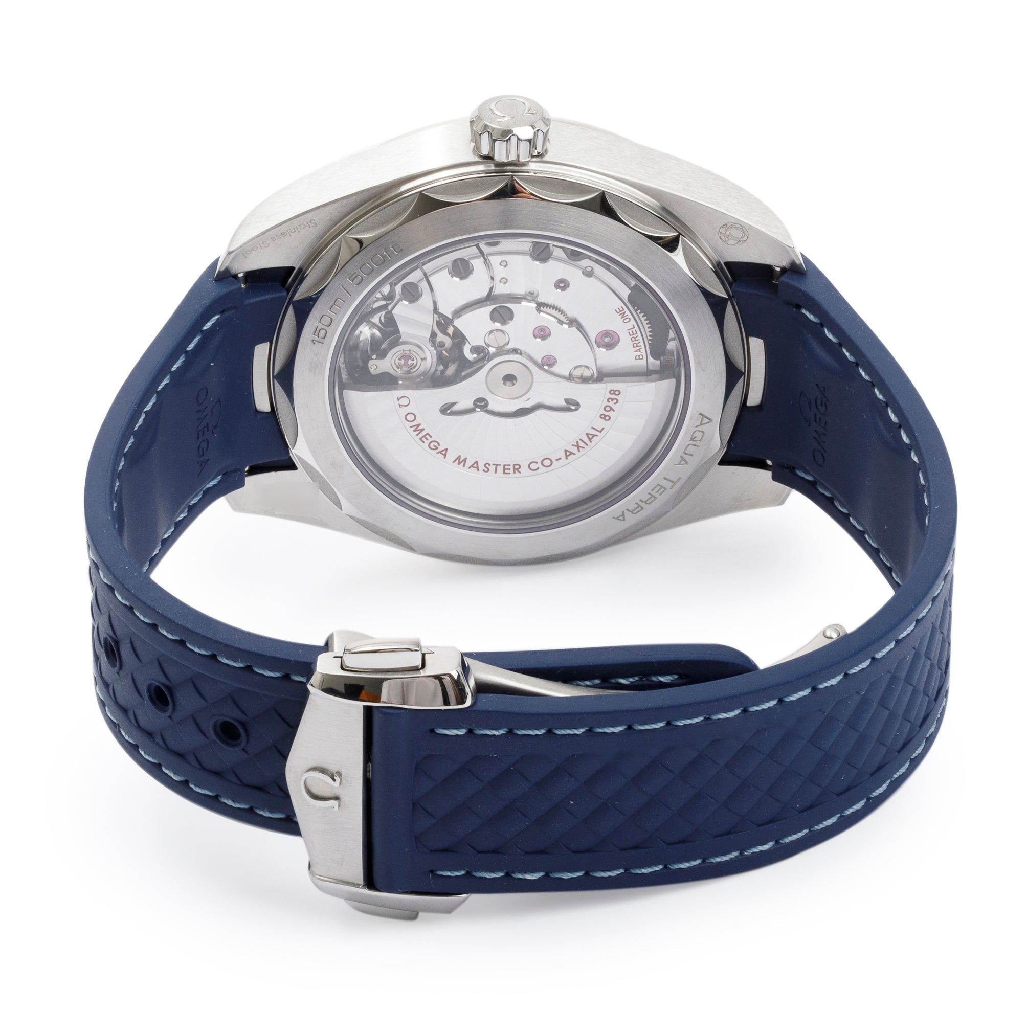 Omega Stainless Steel Seamaster Aqua Terra Co-Axial Worldtimer 43 MM Automatic Watch w/ Box & Papers