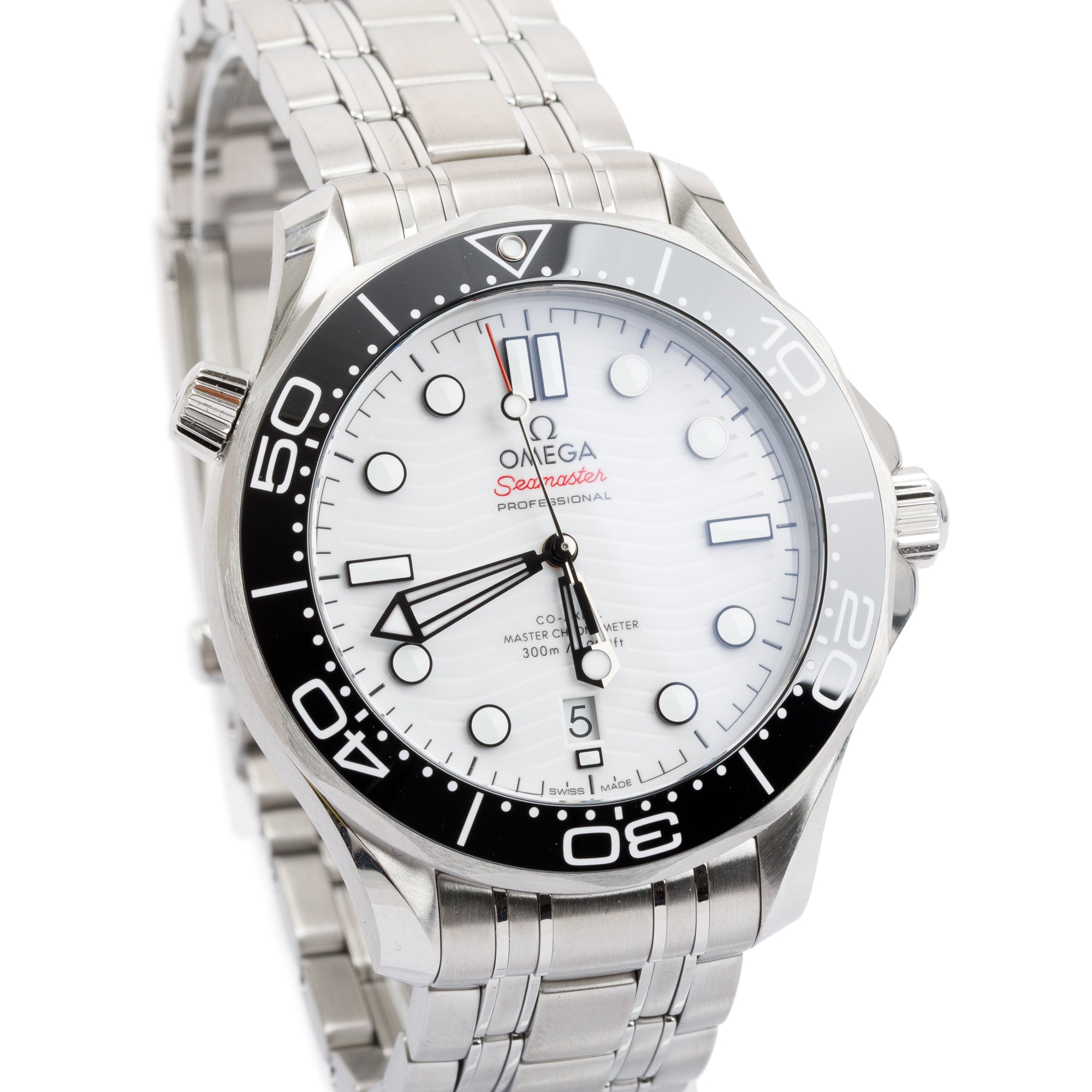 Omega Stainless Steel Seamaster Diver 300M Co-Axial Master Chronometer 42 MM Automatic Watch w/ Box & Papers