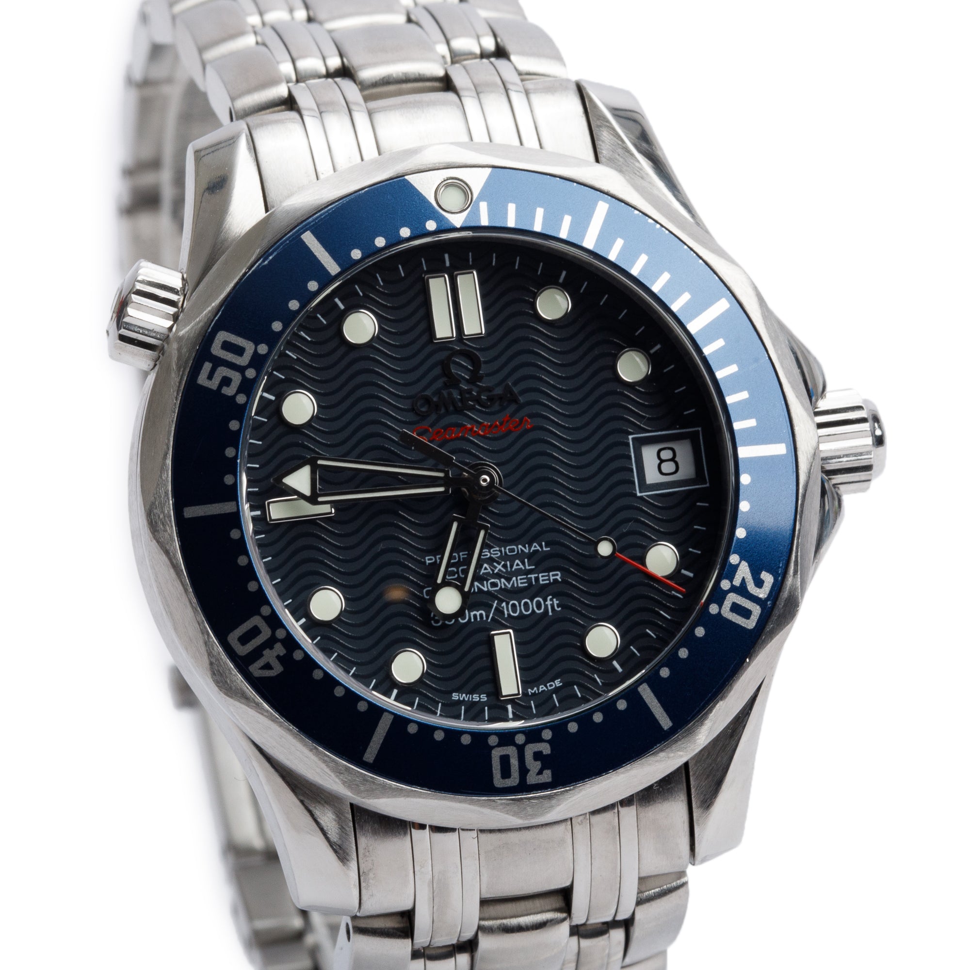 Omega Stainless Steel Seamaster Diver 300M Profesional Co-Axial Chronometer 36.25 MM Automatic Watch w/ Box & Papers