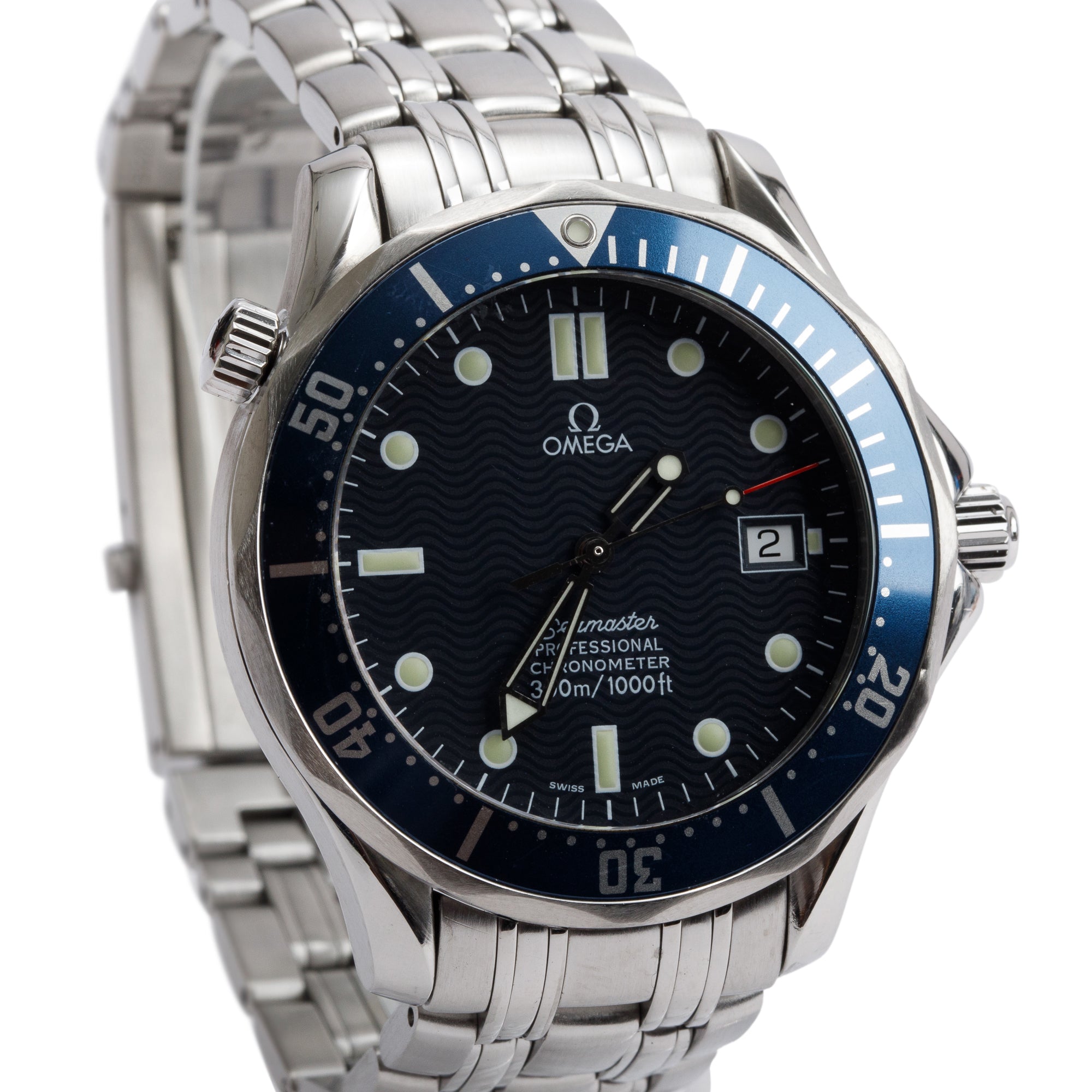 Omega Stainless Steel Seamaster Diver 300M Professional Chronometer 41 MM Watch w/ Box & Papers