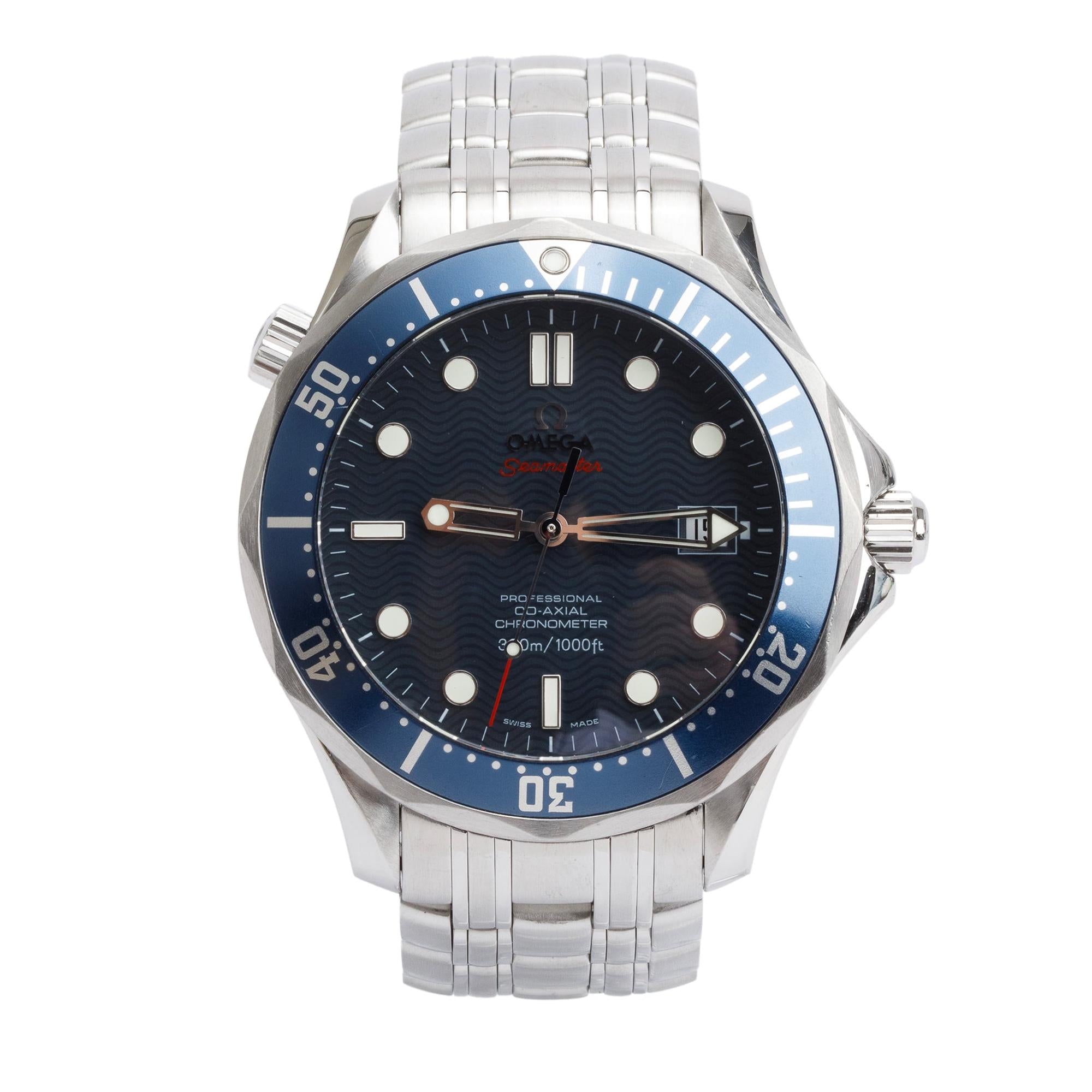 Omega Stainless Steel Seamaster Diver 300M Professional Chronometer 41 MM Watch