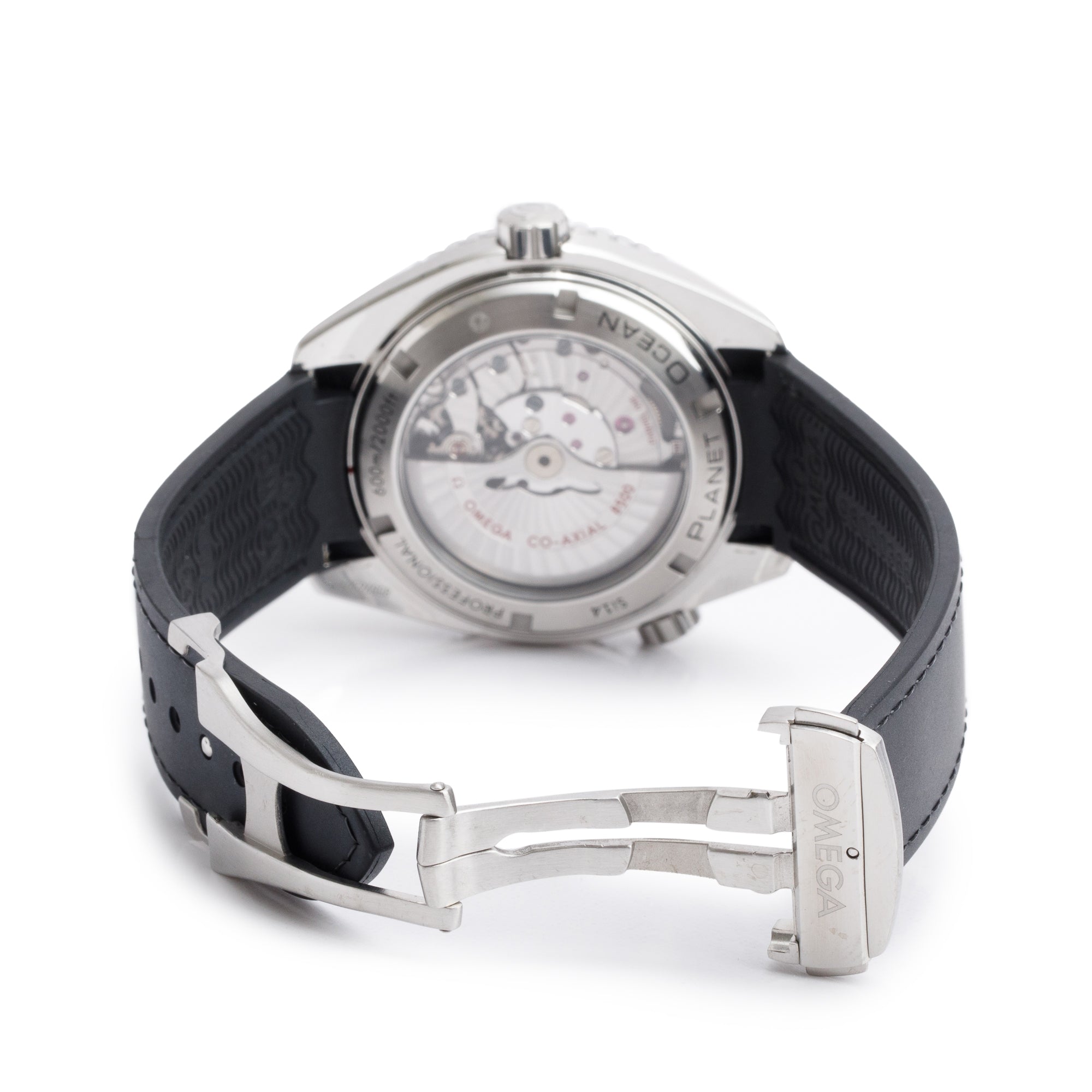 Omega Stainless Steel Seamaster Planet Ocean 600M 45.5 MM Watch w/ Box & Papers