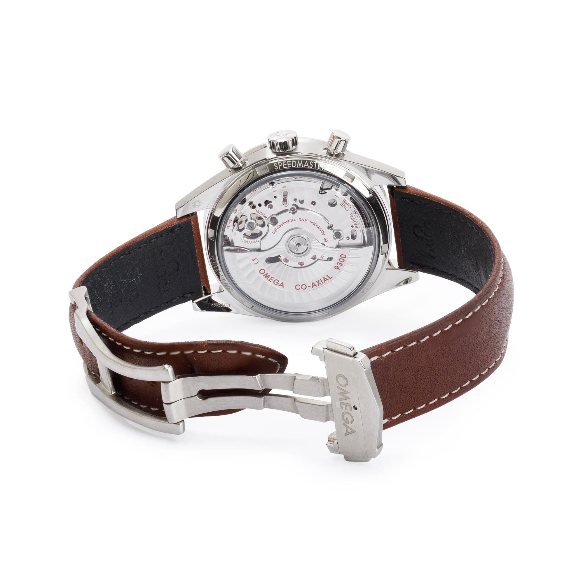 Omega Stainless Steel Speedmaster '57 41.5 MM Co-Axial Chronograph Automatic Watch w/ Box