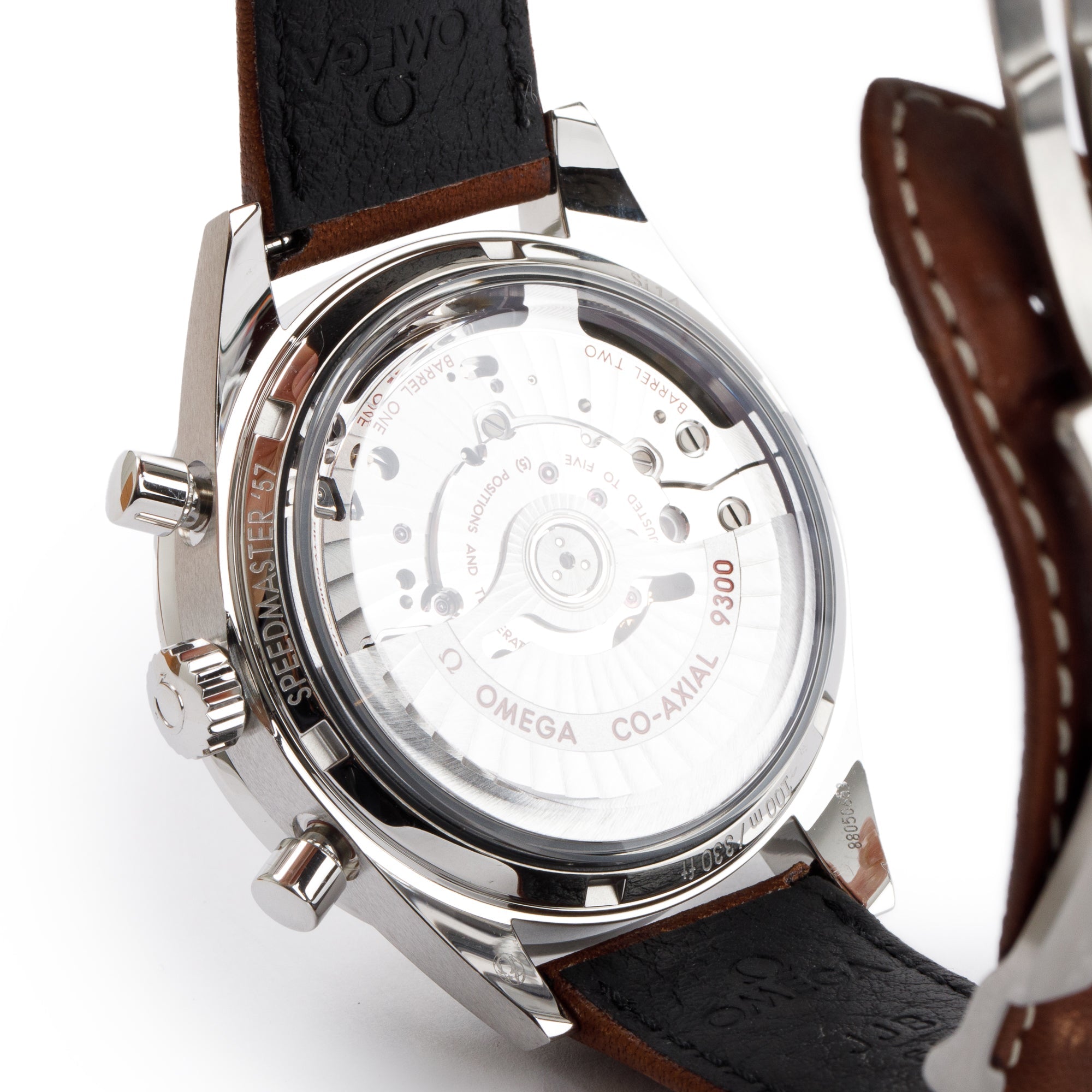 Omega Stainless Steel Speedmaster '57 41.5 MM Co-Axial Chronograph Automatic Watch w/ Box