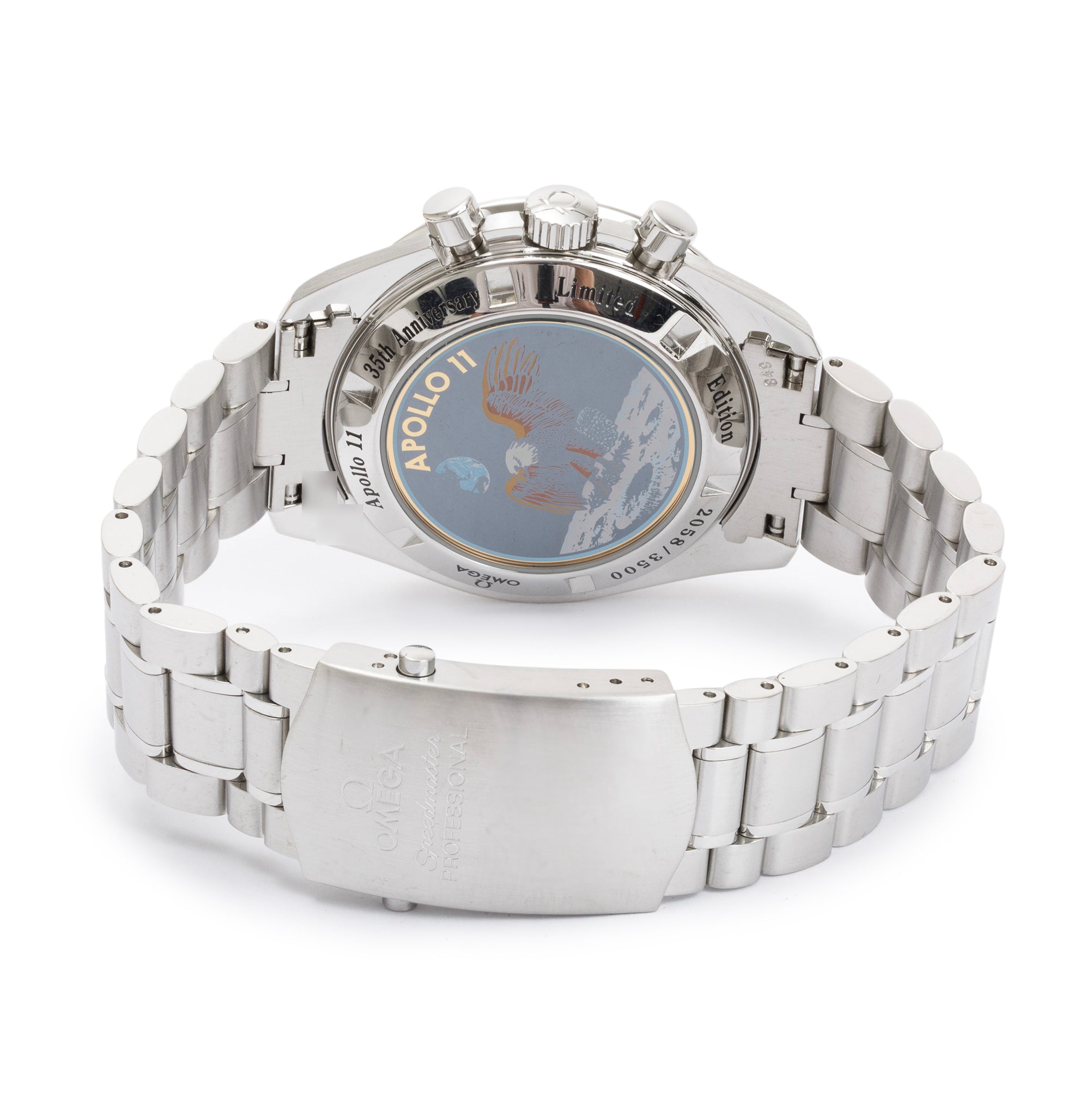 Omega Stainless Steel Speedmaster Apollo 11 Panda 42 MM Moonwatch w/ Box & Papers