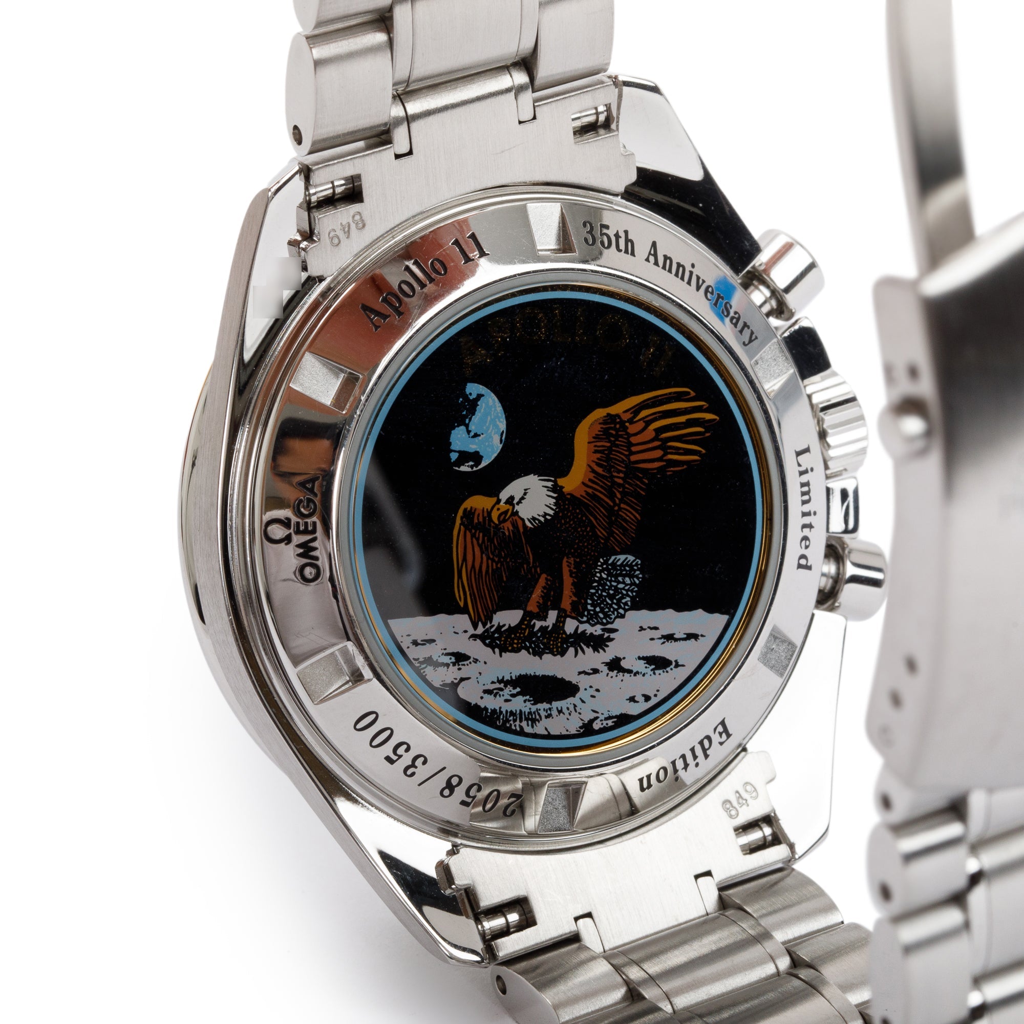 Omega Stainless Steel Speedmaster Apollo 11 Panda 42 MM Moonwatch w/ Box & Papers