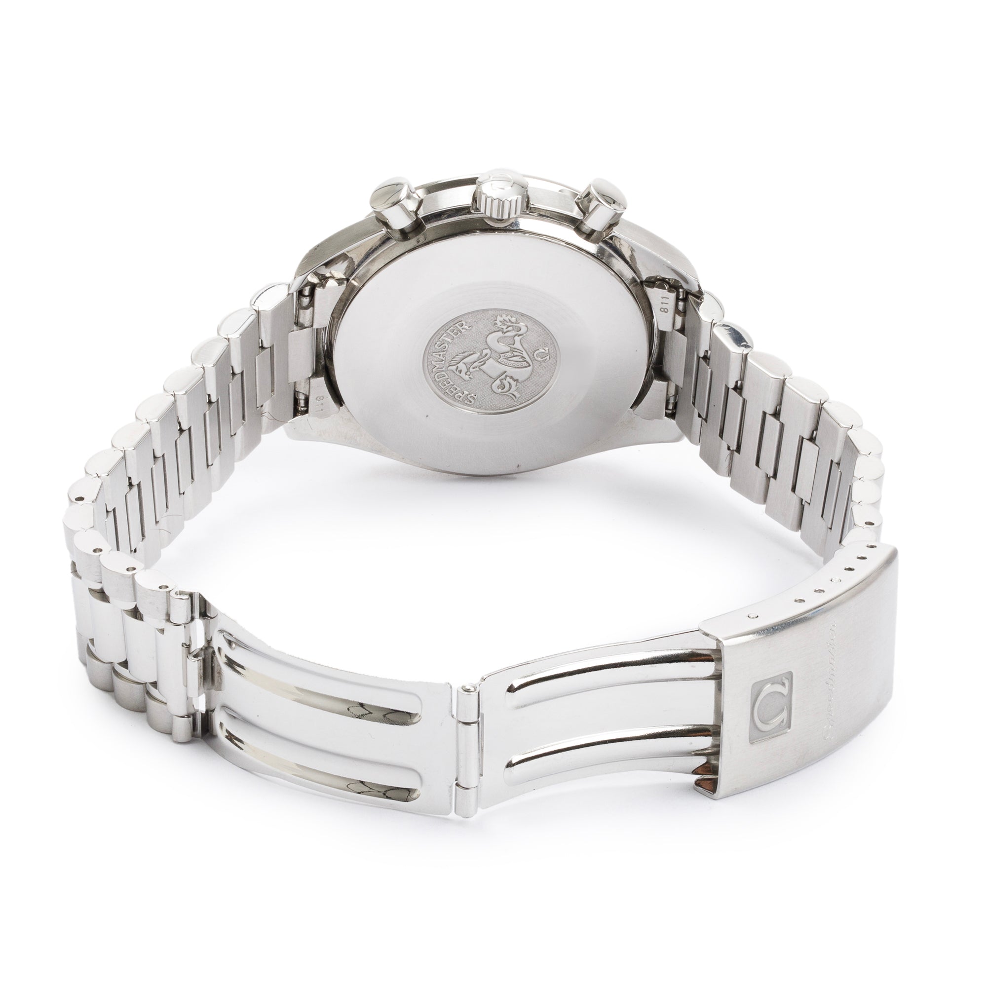 Omega Stainless Steel Speedmaster Reduced Michael Schumacher 39 MM Automatic Chronograph Watch w/ Box