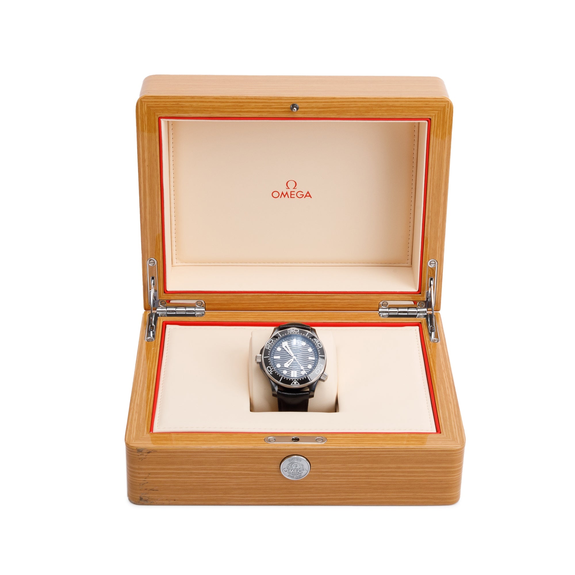 Omega Stainless Steel, Titanium & Black Ceramic Seamaster Co-Axial Master Chronometer 300M 43.5 MM Automatic Watch w/ Box