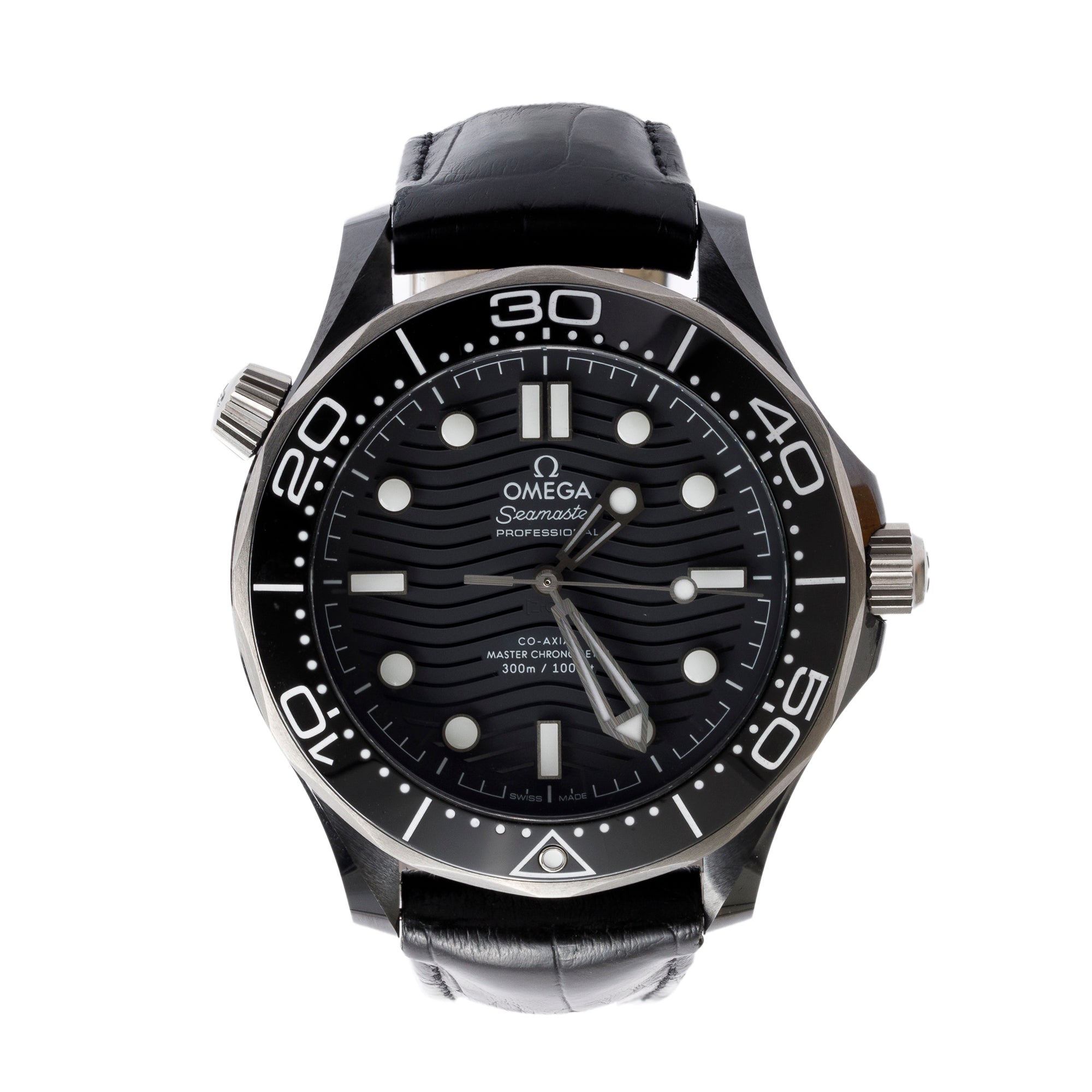 Omega Stainless Steel, Titanium & Black Ceramic Seamaster Co-Axial Master Chronometer 300M 43.5 MM Automatic Watch w/ Box