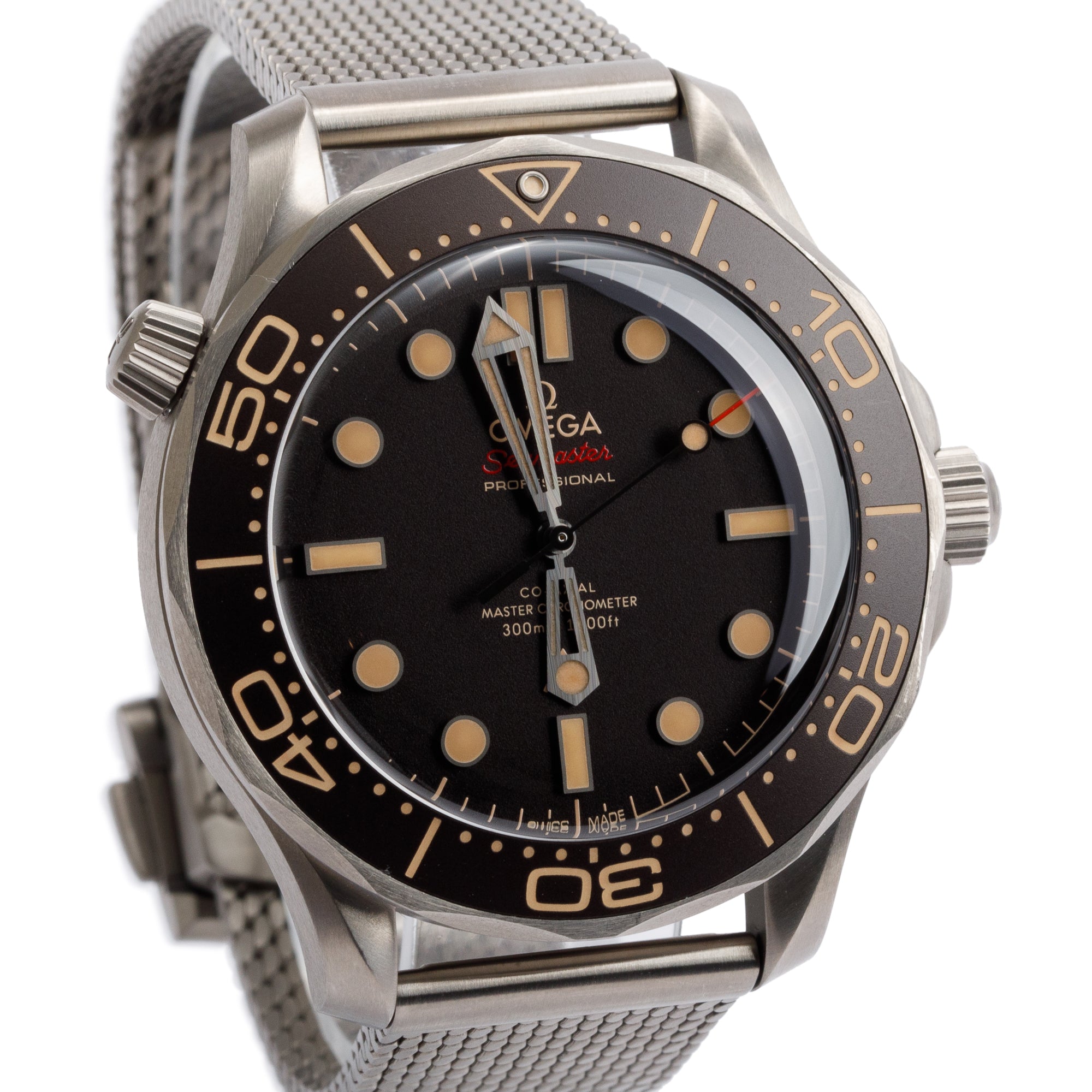 Omega Titanium 007 Editon Seamaster Diver 300M 42 MM Automatic Watch w/ Box & Papers