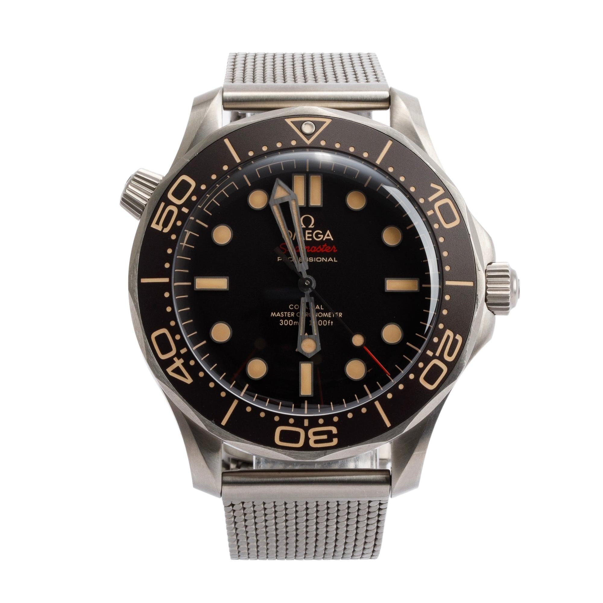 Omega Titanium 007 Editon Seamaster Diver 300M 42 MM Automatic Watch w/ Box & Papers