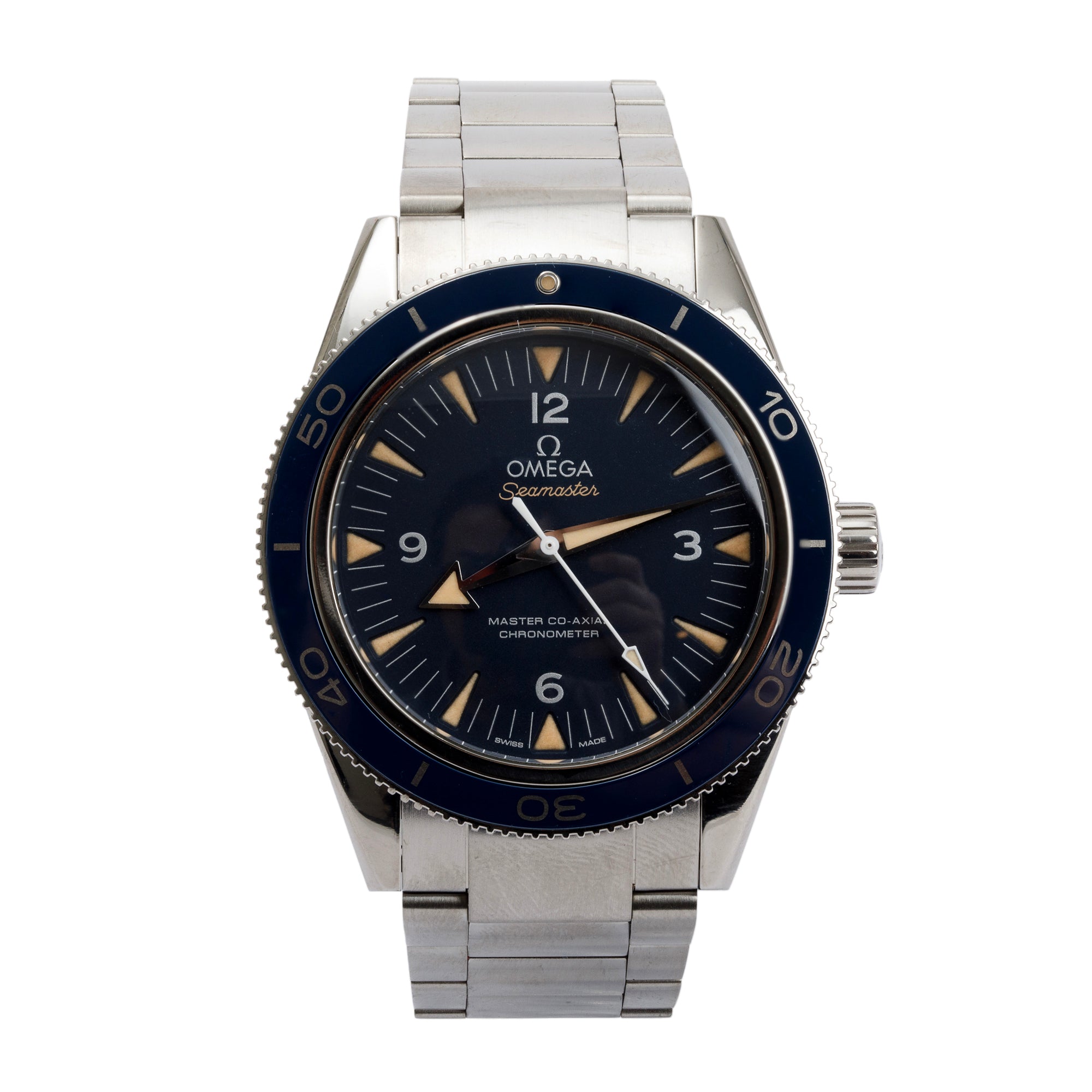 Omega Titanium Seamaster 300 Co-Axial Master Chronometer 41MM Automatic Watch w/ Box & Papers