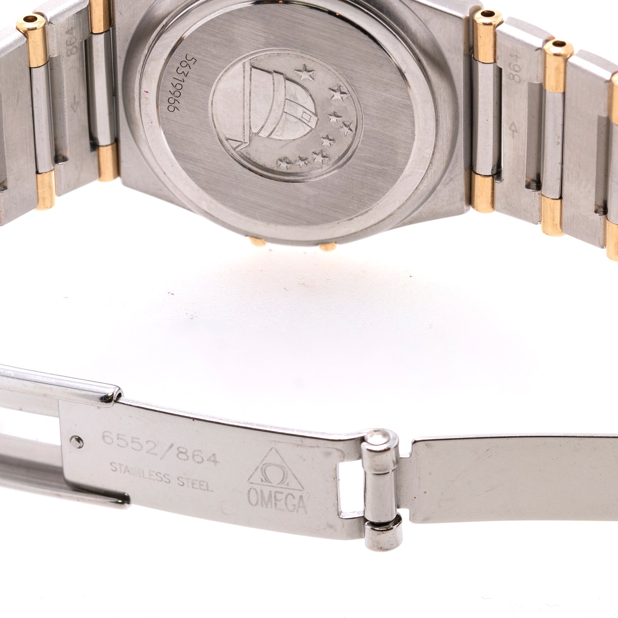 Omega Two-Tone Constellation 25 MM Watch w/ Box & Papers