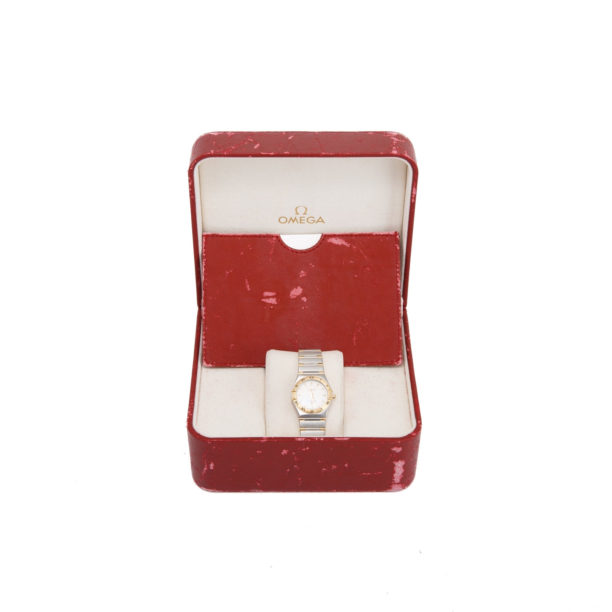 Omega Two-Tone Constellation 25 MM Watch w/ Box & Papers