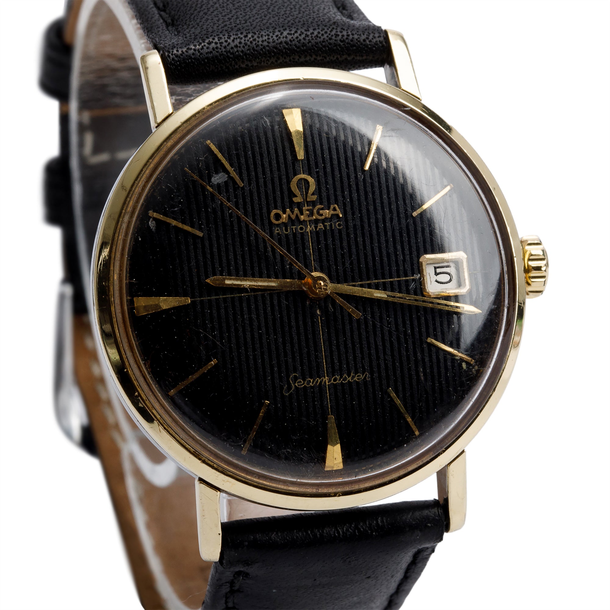 Omega Vintage Gold-Plated Stainless Steel Seamaster 34 MM Automatic Watch
