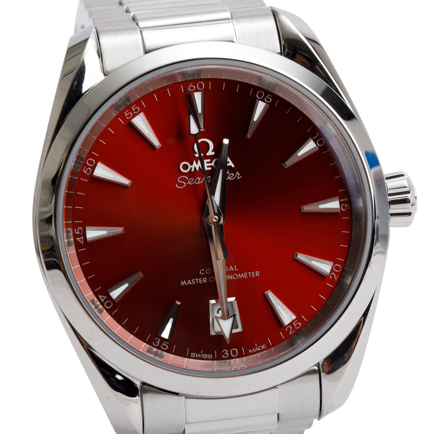 Omega 2023 Stainless Steel Seamaster Aqua Terra Shades Co-Axial Master Chronometer 38 MM Automatic Watch Terracotta Dial w/ Papers