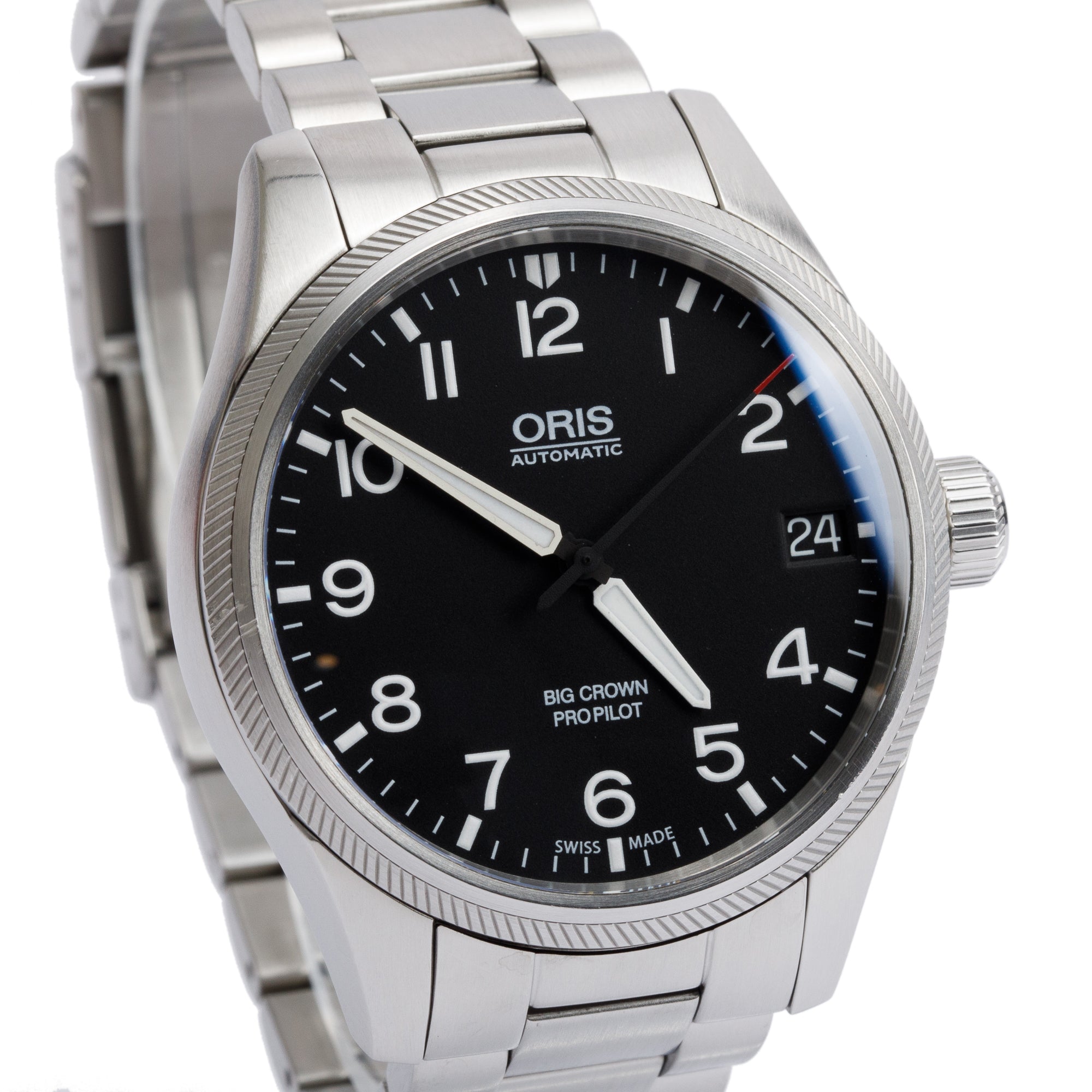 Oris Stainless Steel Big Crown ProPilot 41 MM Automatic Watch w/ Box & papers