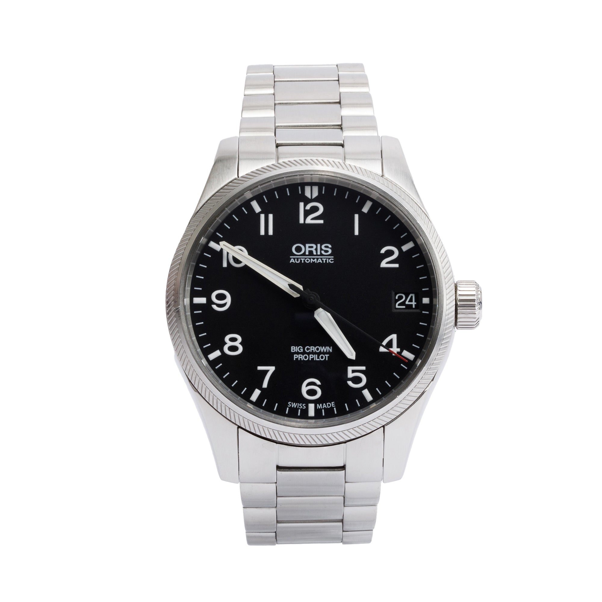 Oris Stainless Steel Big Crown ProPilot 41 MM Automatic Watch w/ Box & papers