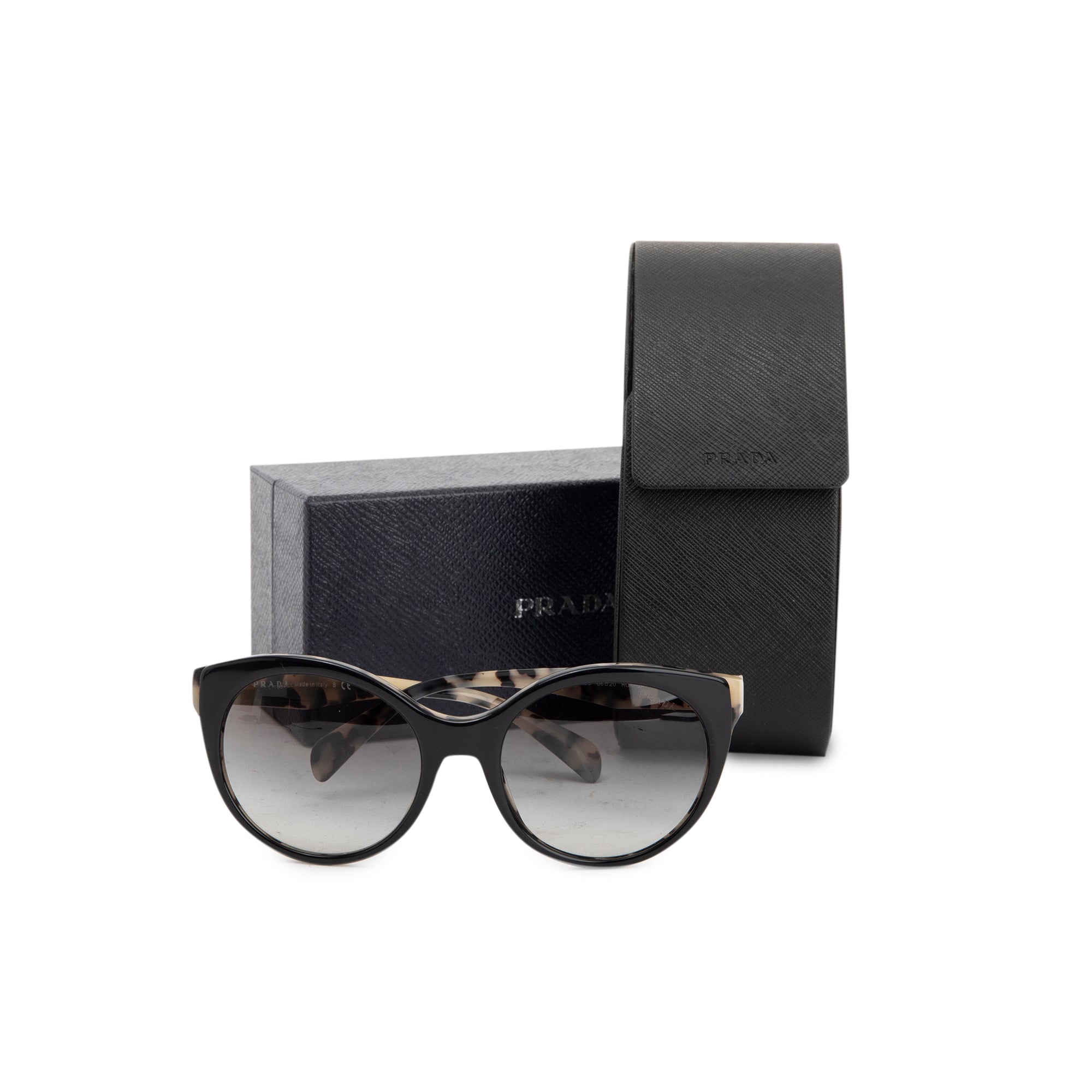 PRADA SPR 230 Cat-Eye Animalier Sunglasses w/ Box & Case