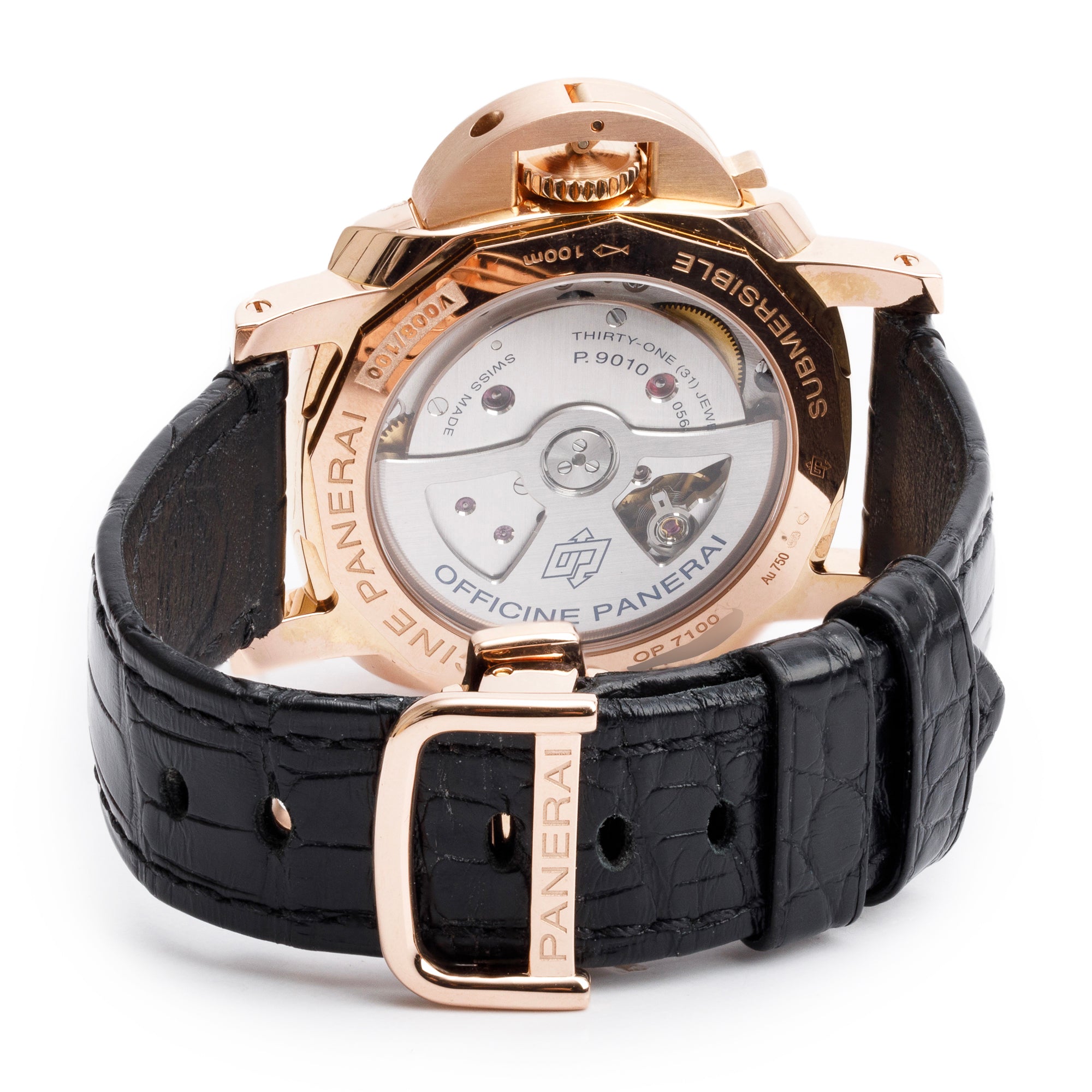 Panerai 18k Rose Gold Luminor Submersible 1950 3 Days 42 MM Automatic Watch PAM00684 w/ Box, Papers & Extra Straps