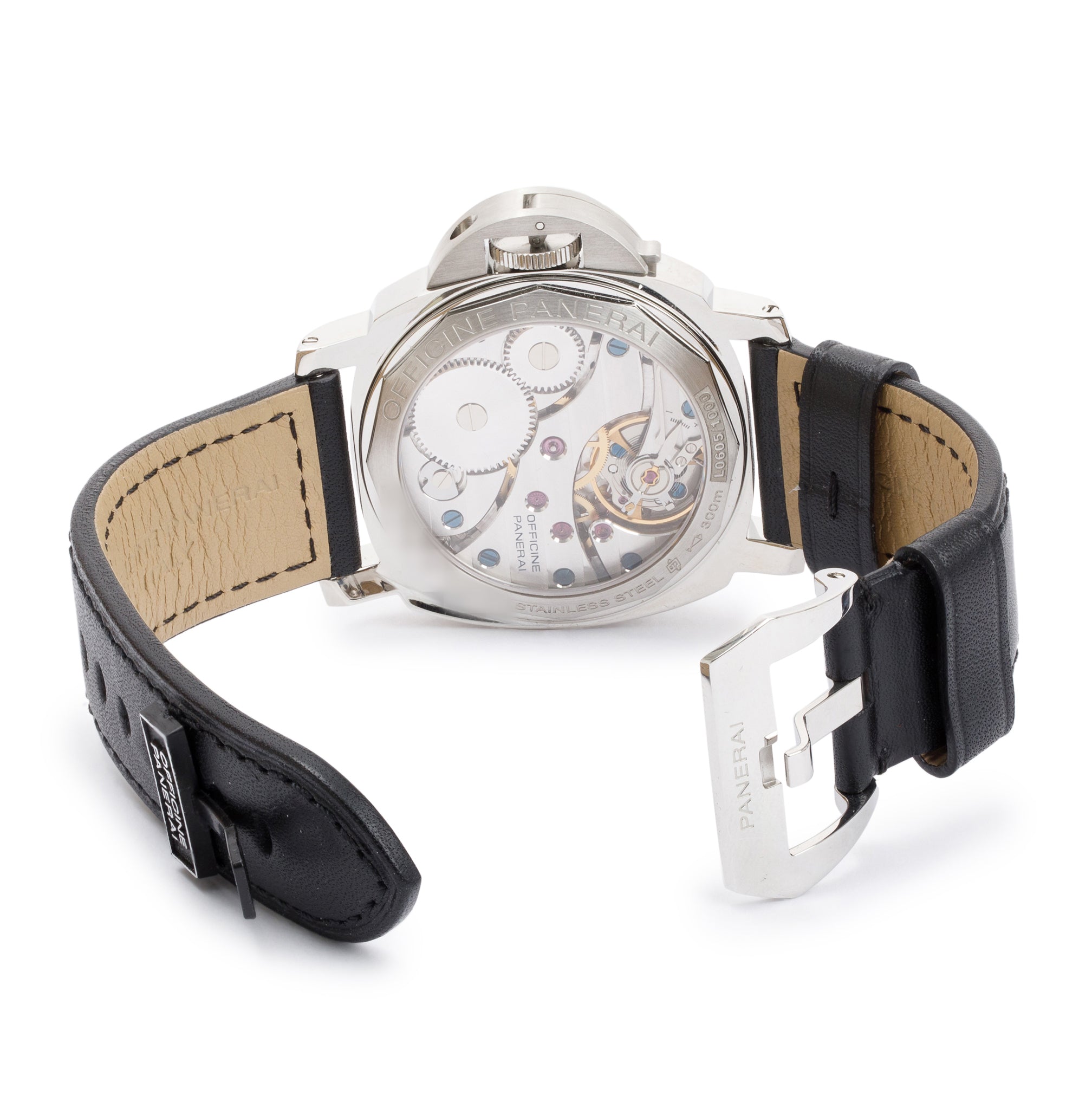 Panerai Stainless Steel Luminor Base PAM00112 44mm Automatic Watch w/ Box & Papers