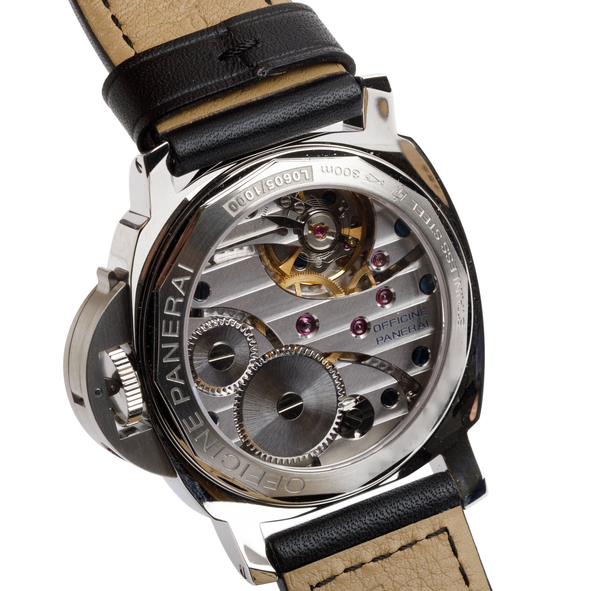 Panerai Stainless Steel Luminor Base PAM00112 44mm Automatic Watch w/ Box & Papers