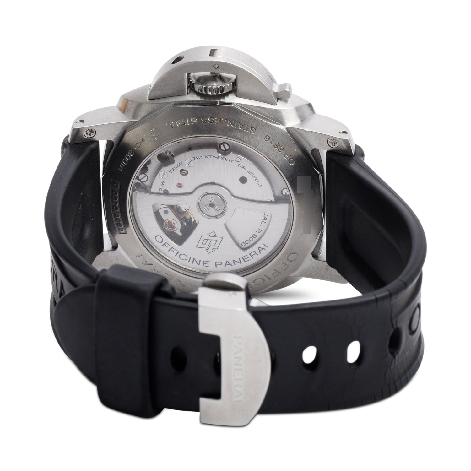 Panerai Stainless Steel Luminor Marina 1950 3 Days 44 MM Automatic Watch PAM00312 w/ Box, Papers & 3 Extra Straps