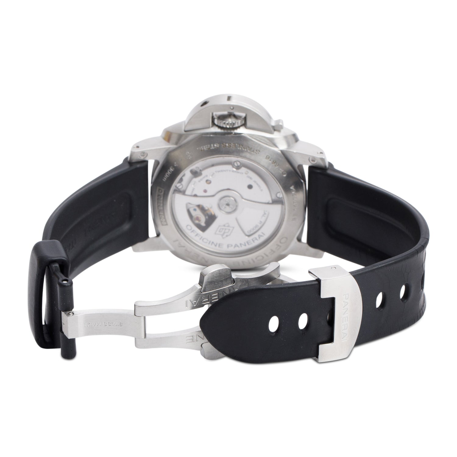 Panerai Stainless Steel Luminor Marina 1950 3 Days 44 MM Automatic Watch PAM00312 w/ Box, Papers & 3 Extra Straps